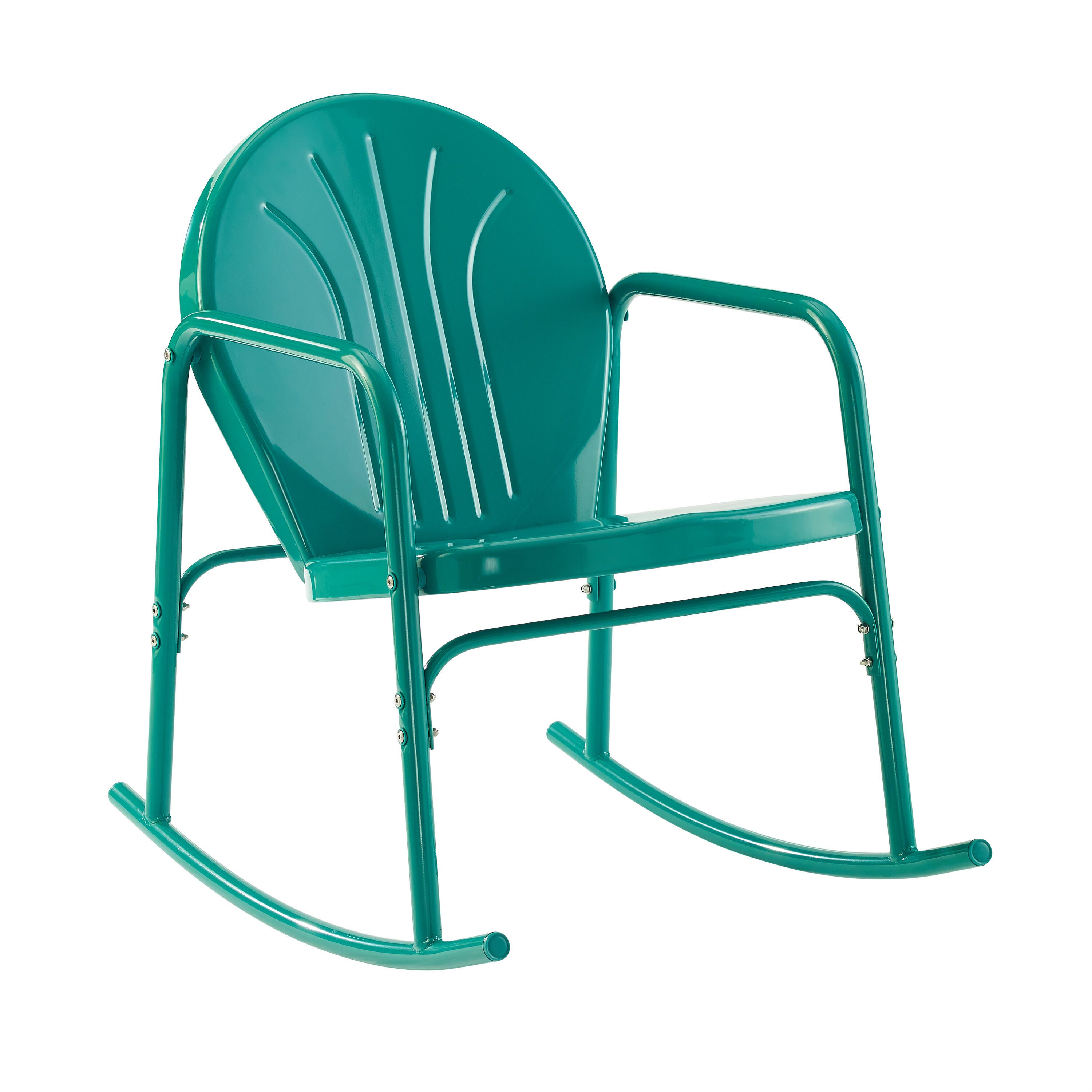 Crosley Griffith 2-piece Rocking Chair Set, Turquoise, large