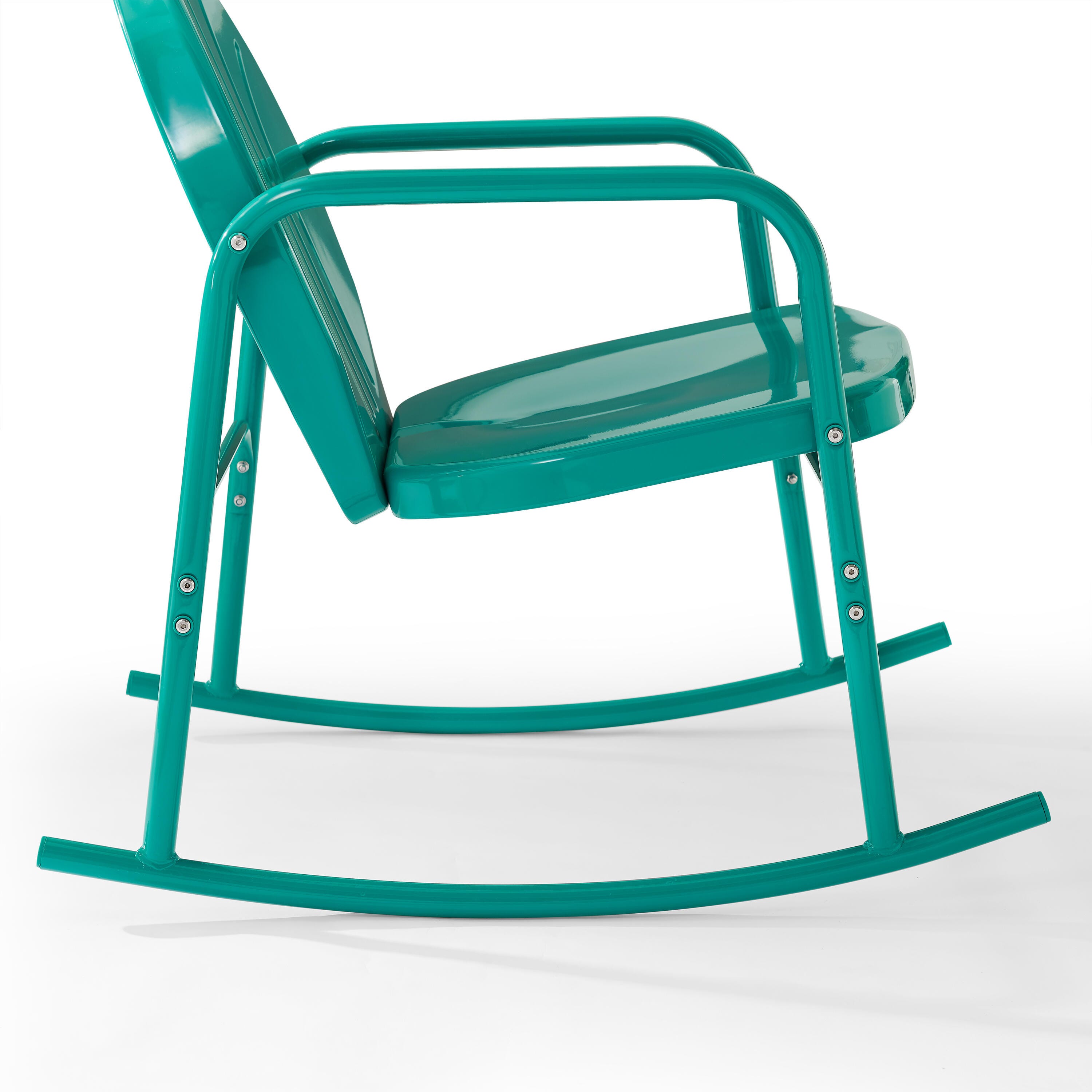 Crosley Griffith 2-piece Rocking Chair Set, Turquoise, large