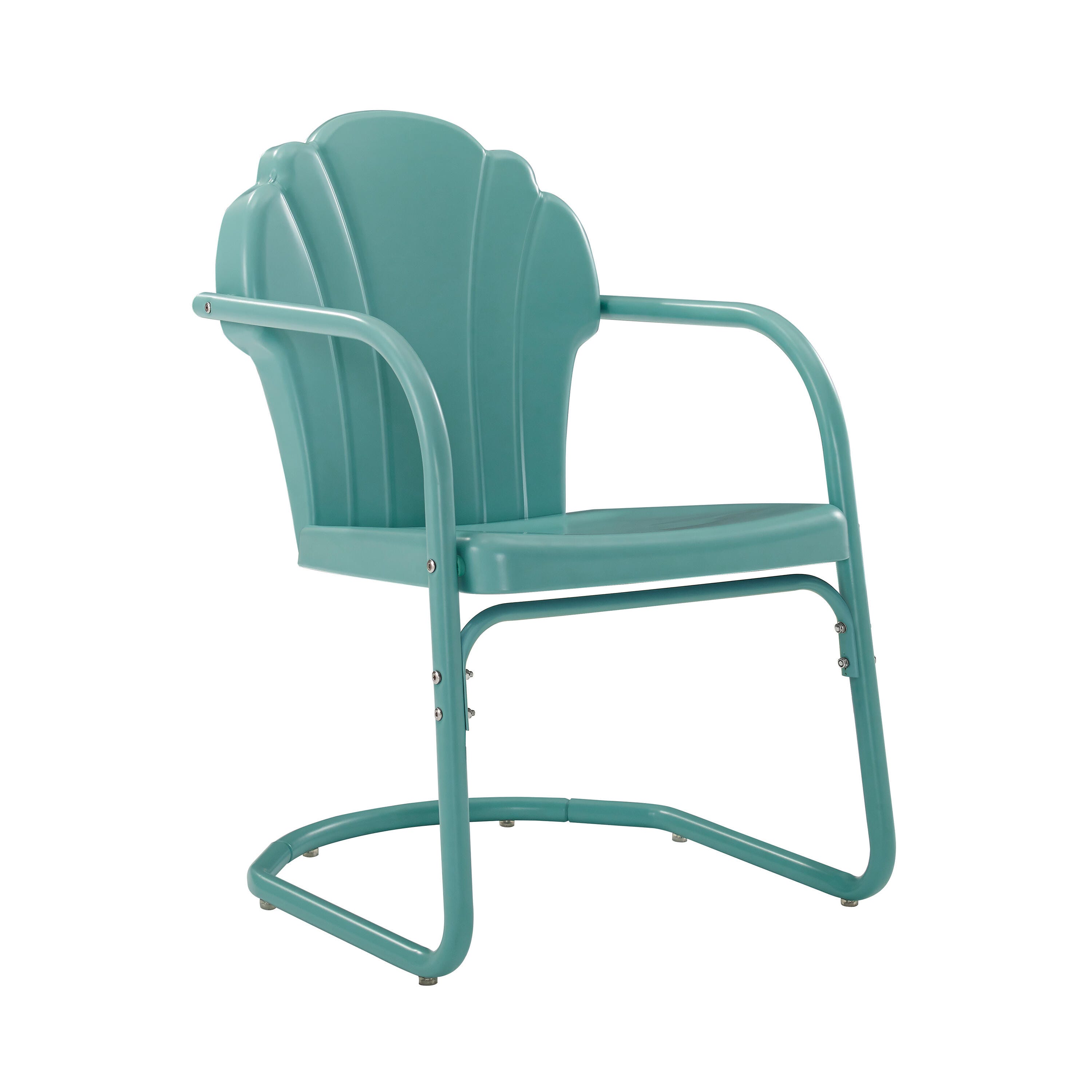 Crosley Tulip 2-piece Chair Set, Blue, large