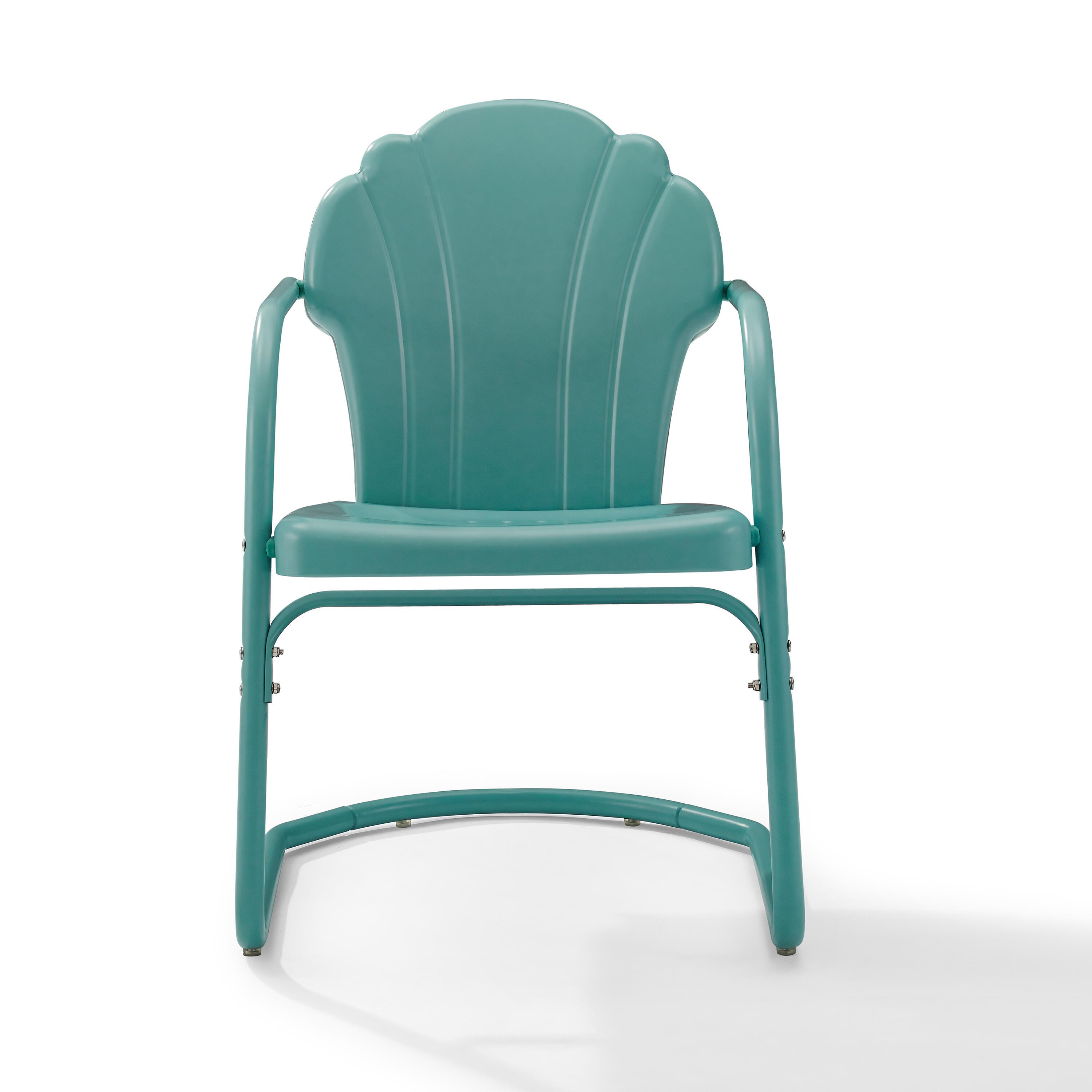Crosley Tulip 2-piece Chair Set, Blue, large