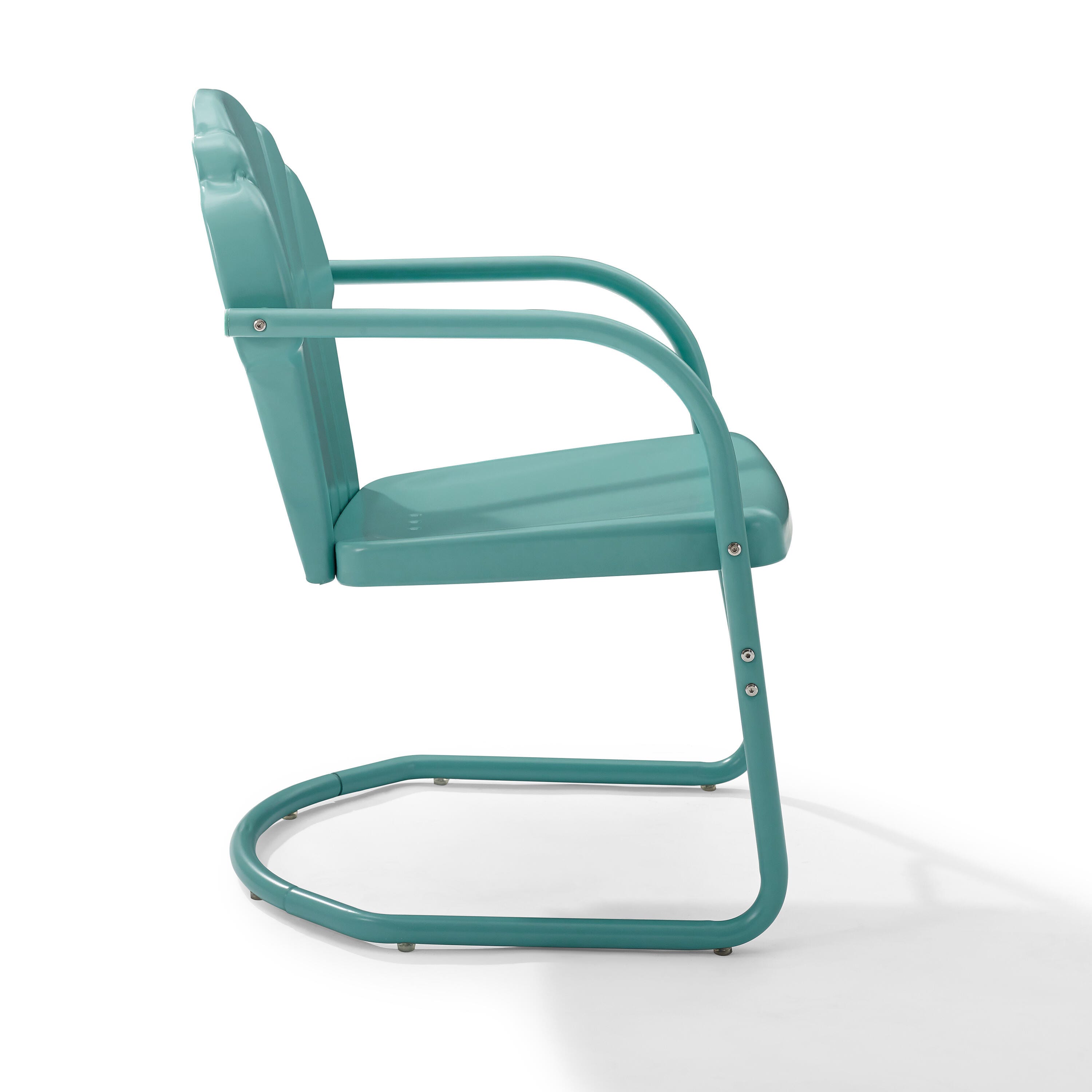 Crosley Tulip 2-piece Chair Set, Blue, large