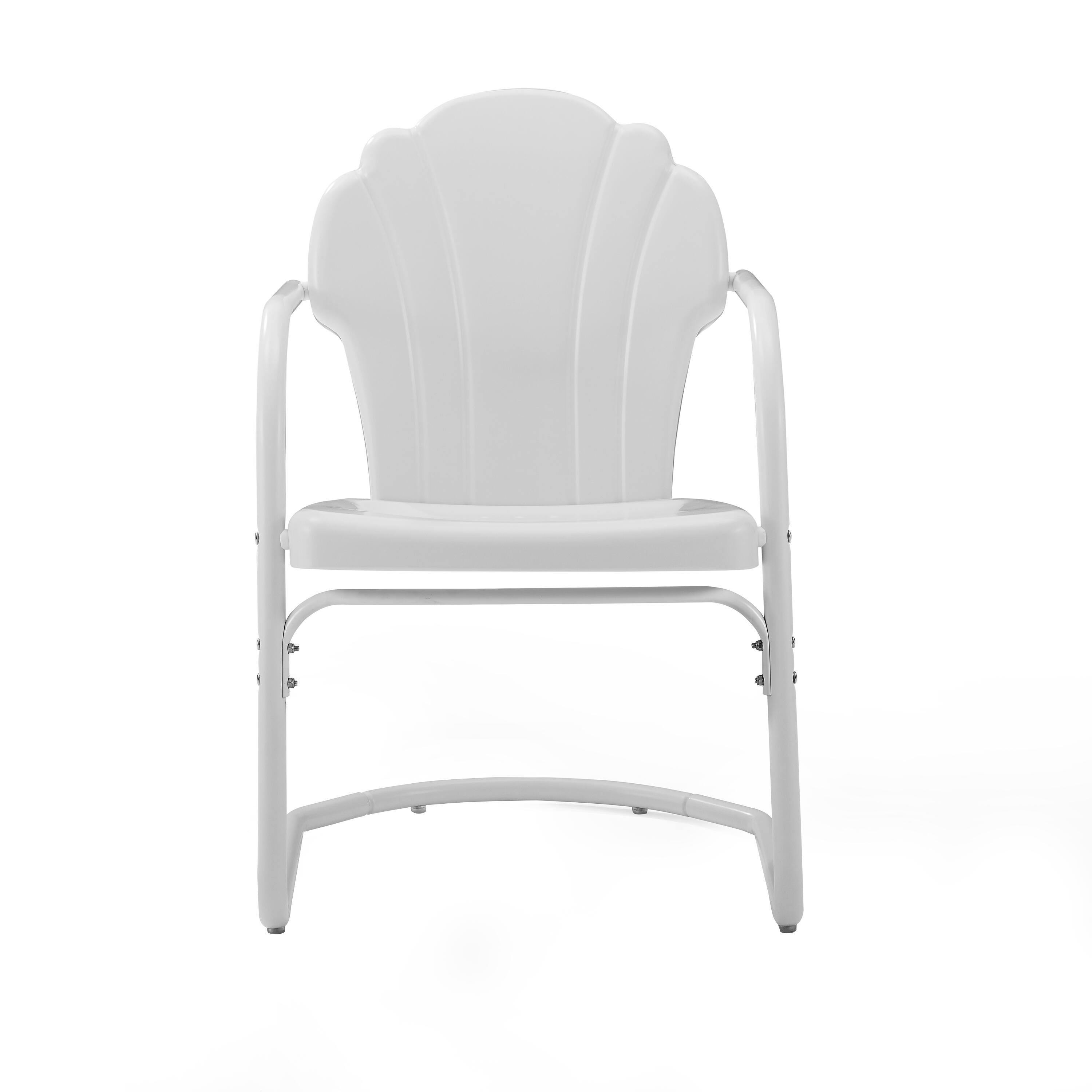 Crosley Tulip 2-piece Chair Set, White, large