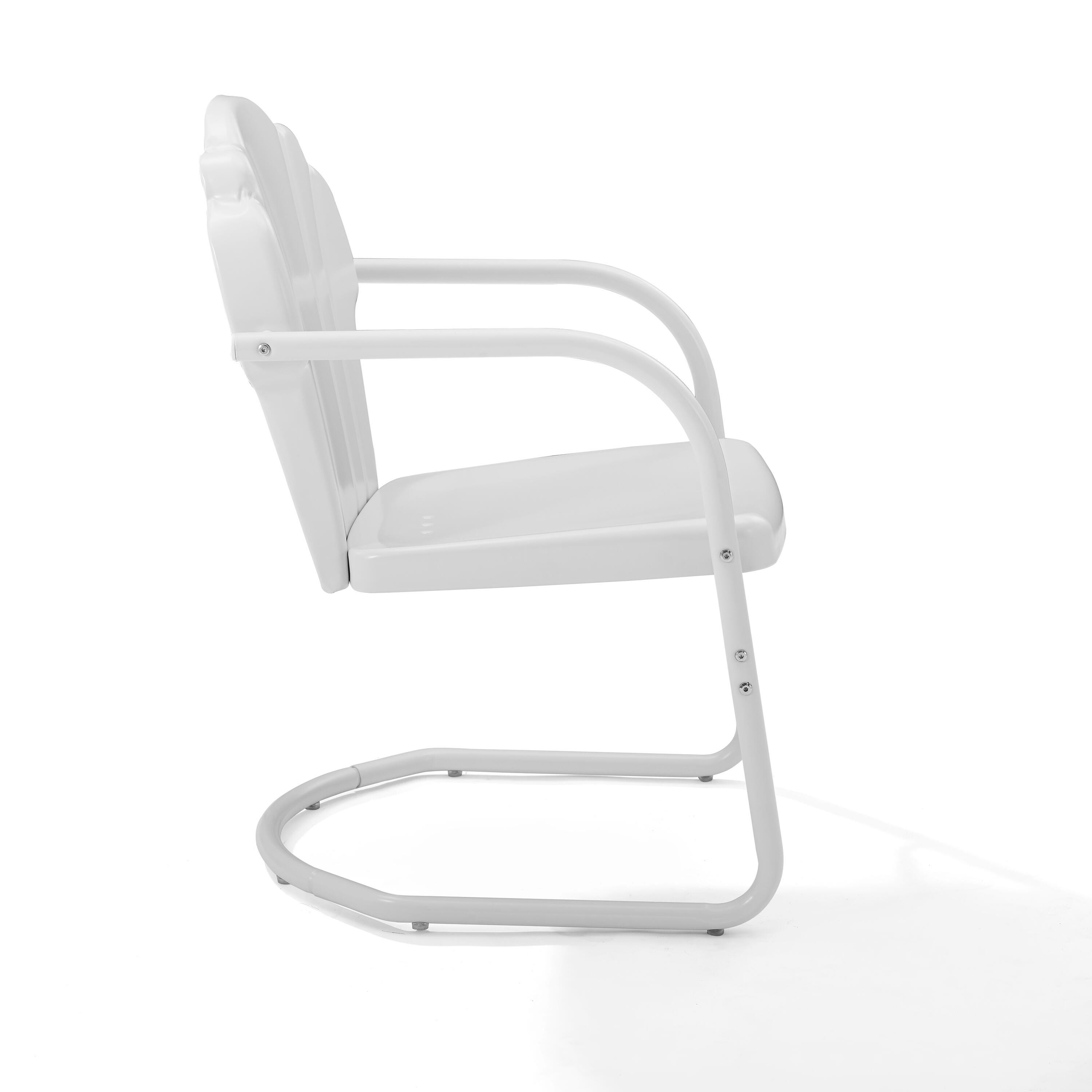 Crosley Tulip 2-piece Chair Set, White, large