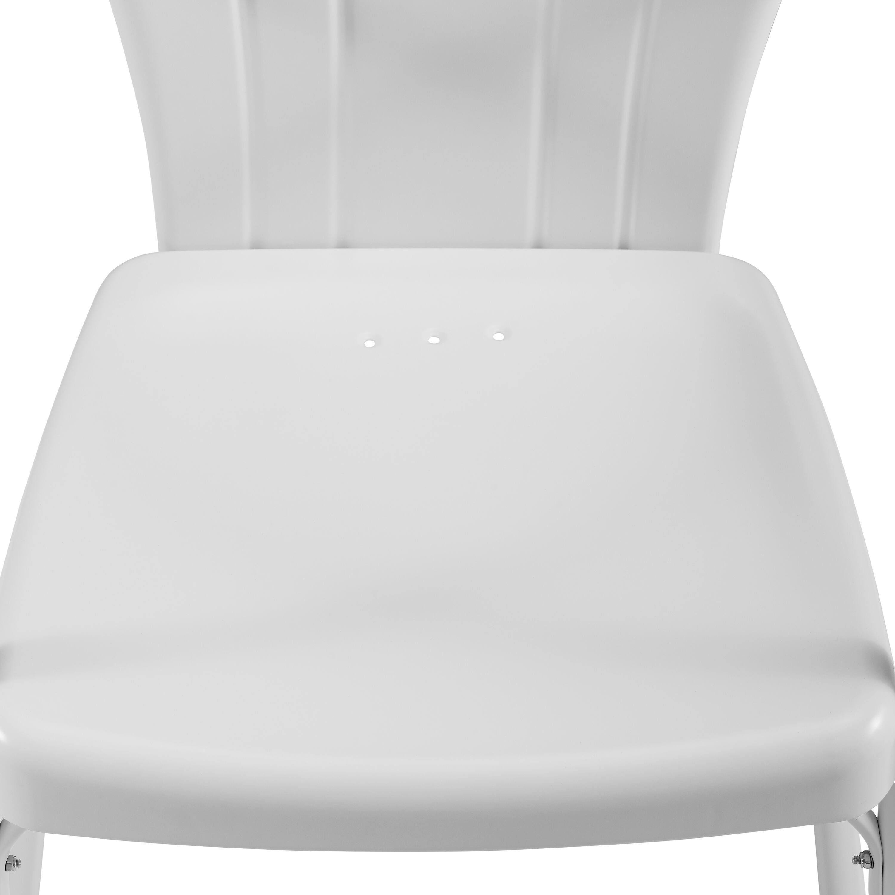 Crosley Tulip 2-piece Chair Set, White, large