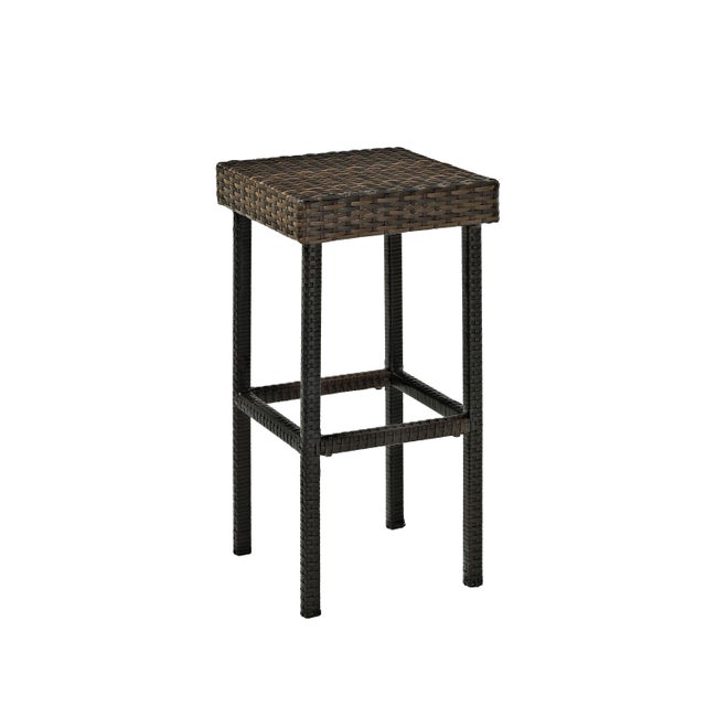 Crosley Palm Harbor 2-Piece Outdoor Counter Height Bar Stool Set
