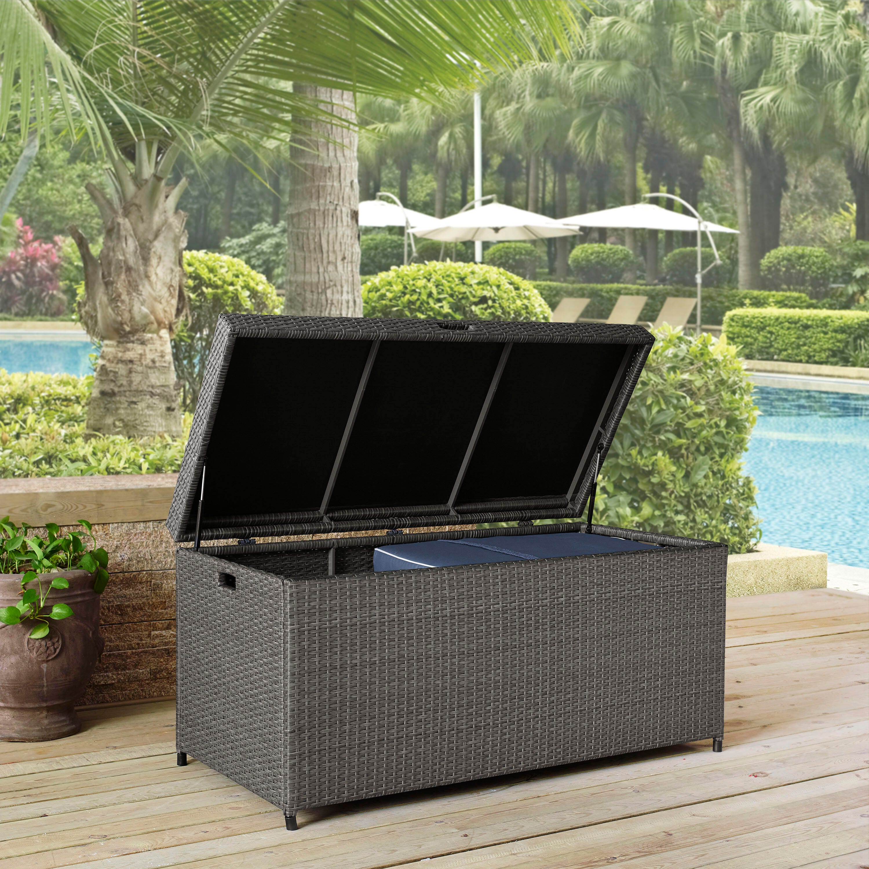 Crosley Palm Harbor Outdoor Storage Bin | Ashley