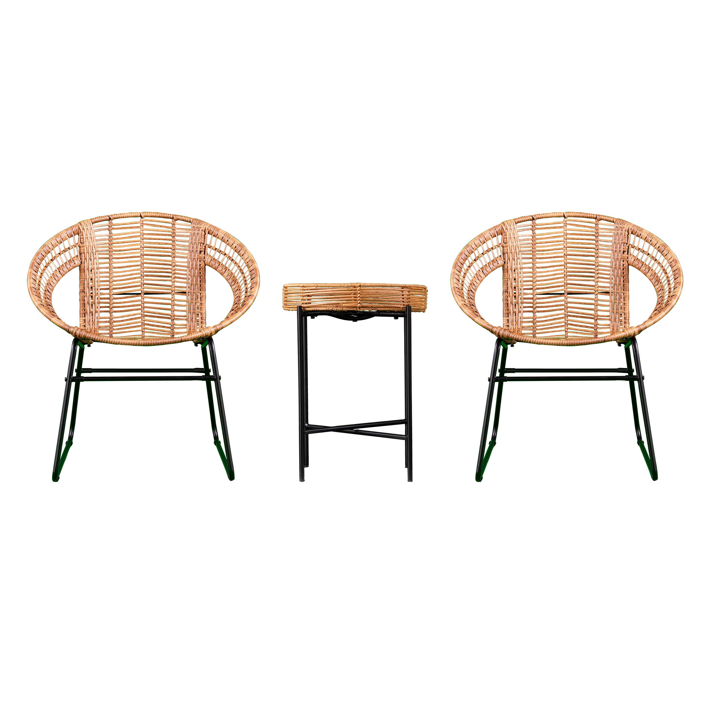 Southern Enterprises Hallan Indoor/Outdoor 3-Piece Bistro Set, , large