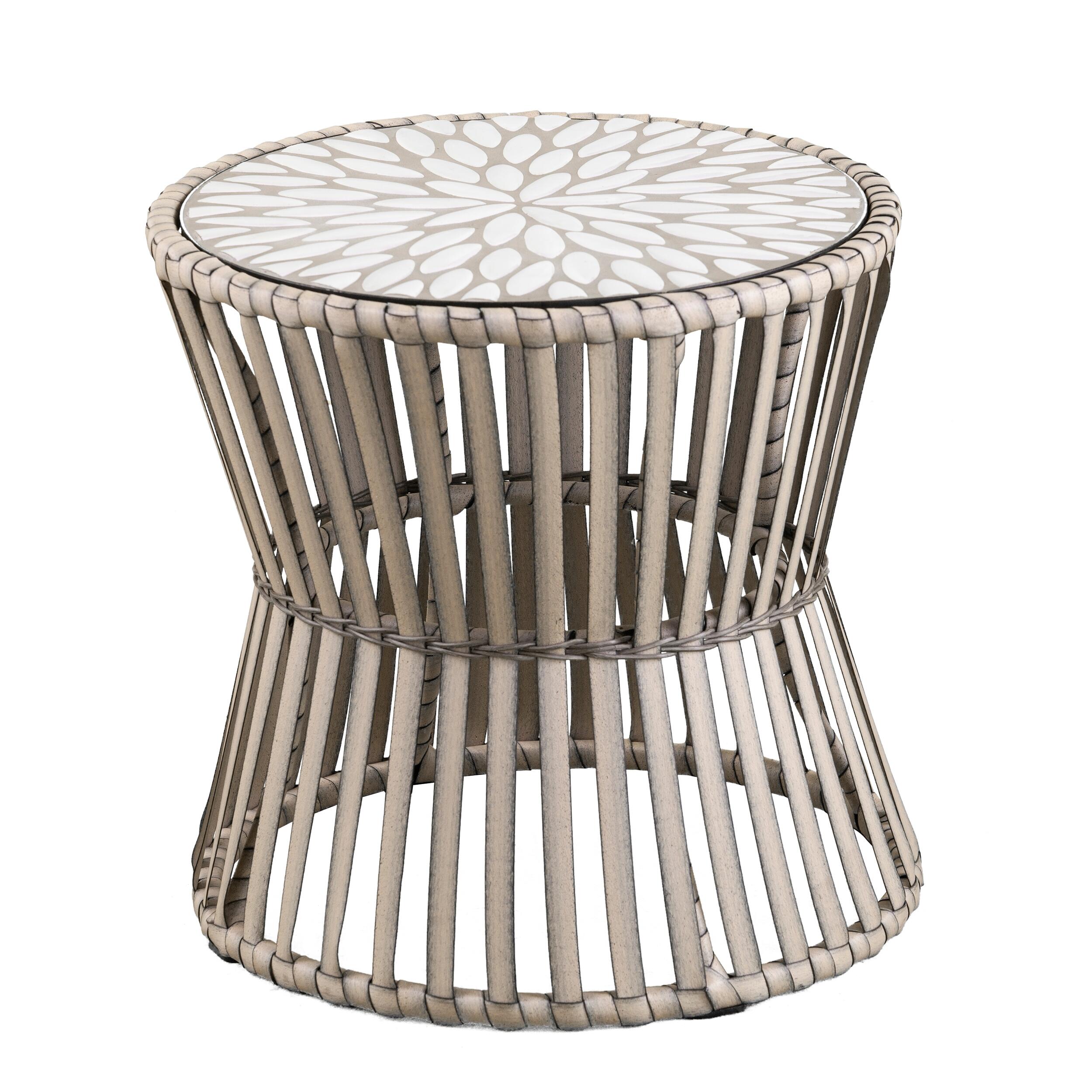 Southern Enterprises Kabra Round Outdoor Side Table, , large