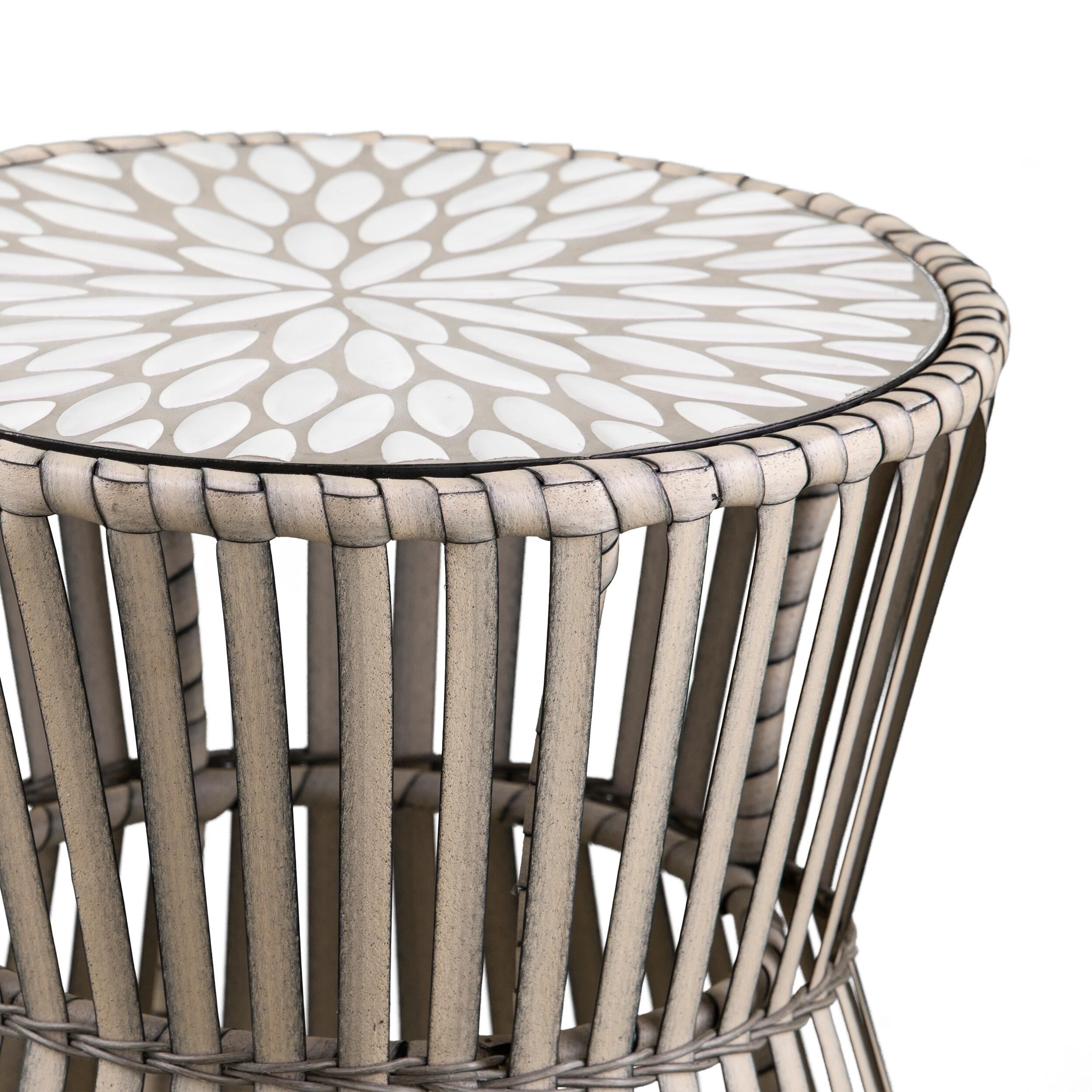 Southern Enterprises Kabra Round Outdoor Side Table, , large