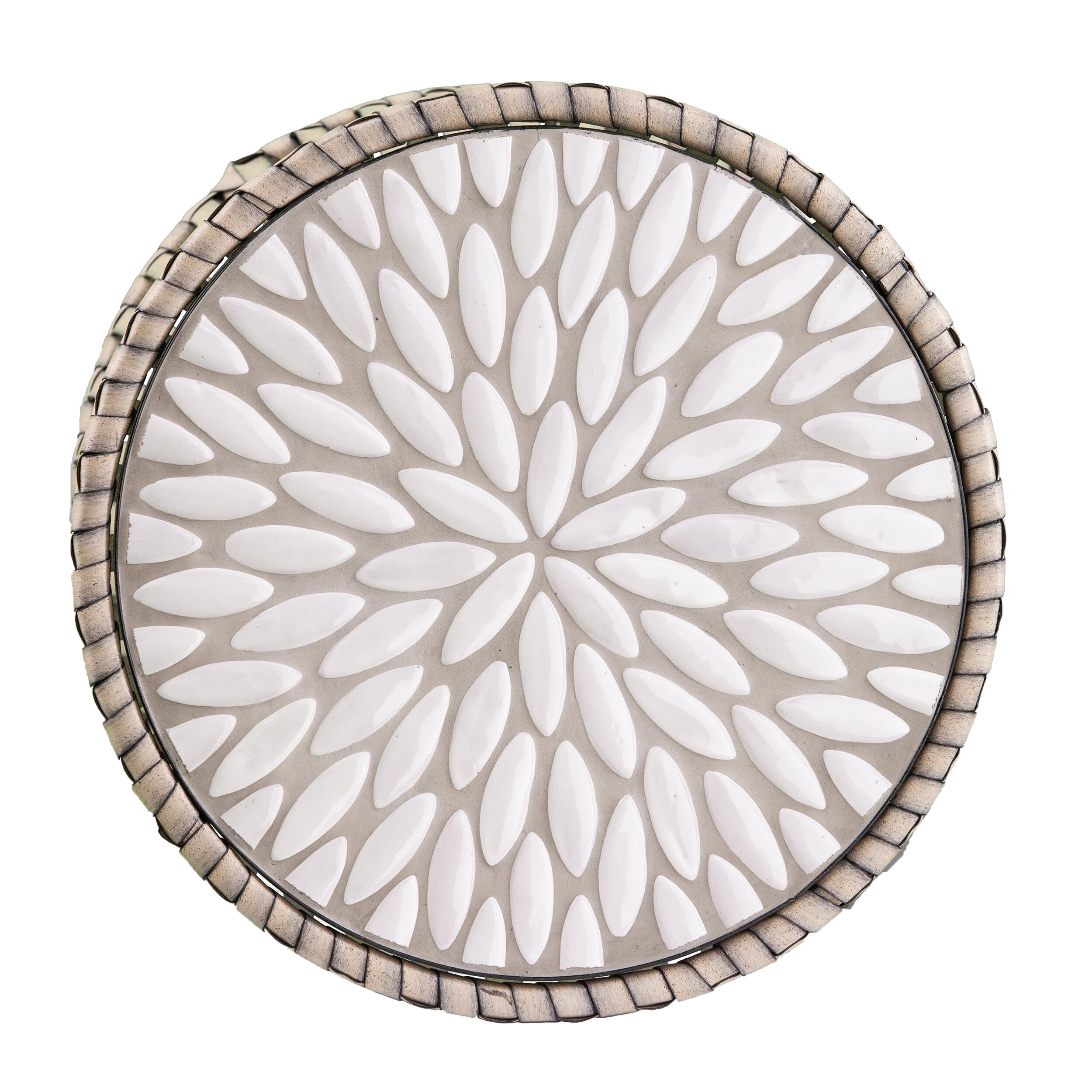 Southern Enterprises Kabra Round Outdoor Side Table, , large