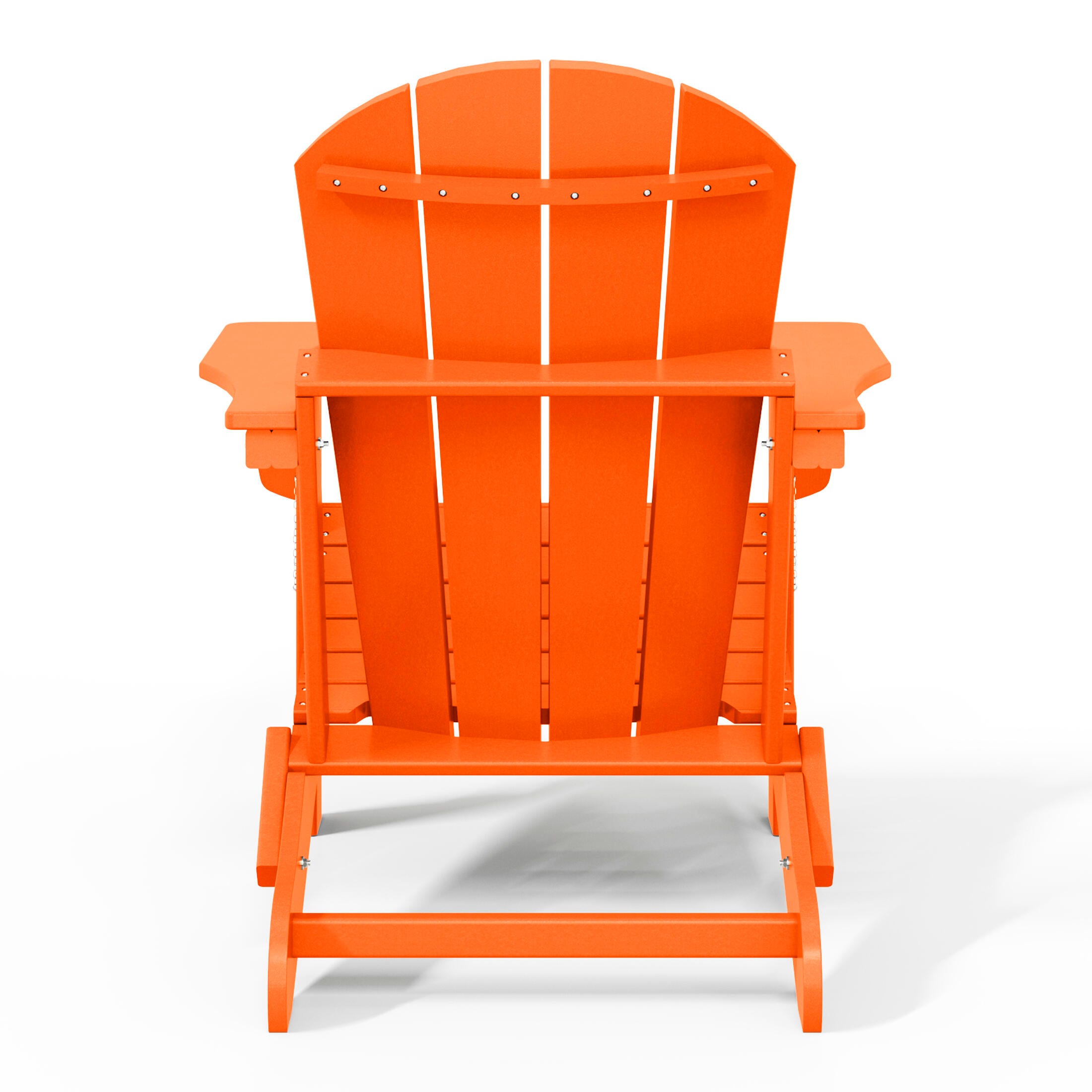 Westin Outdoor Folding Outdoor Poly Adirondack Chair, Orange, large