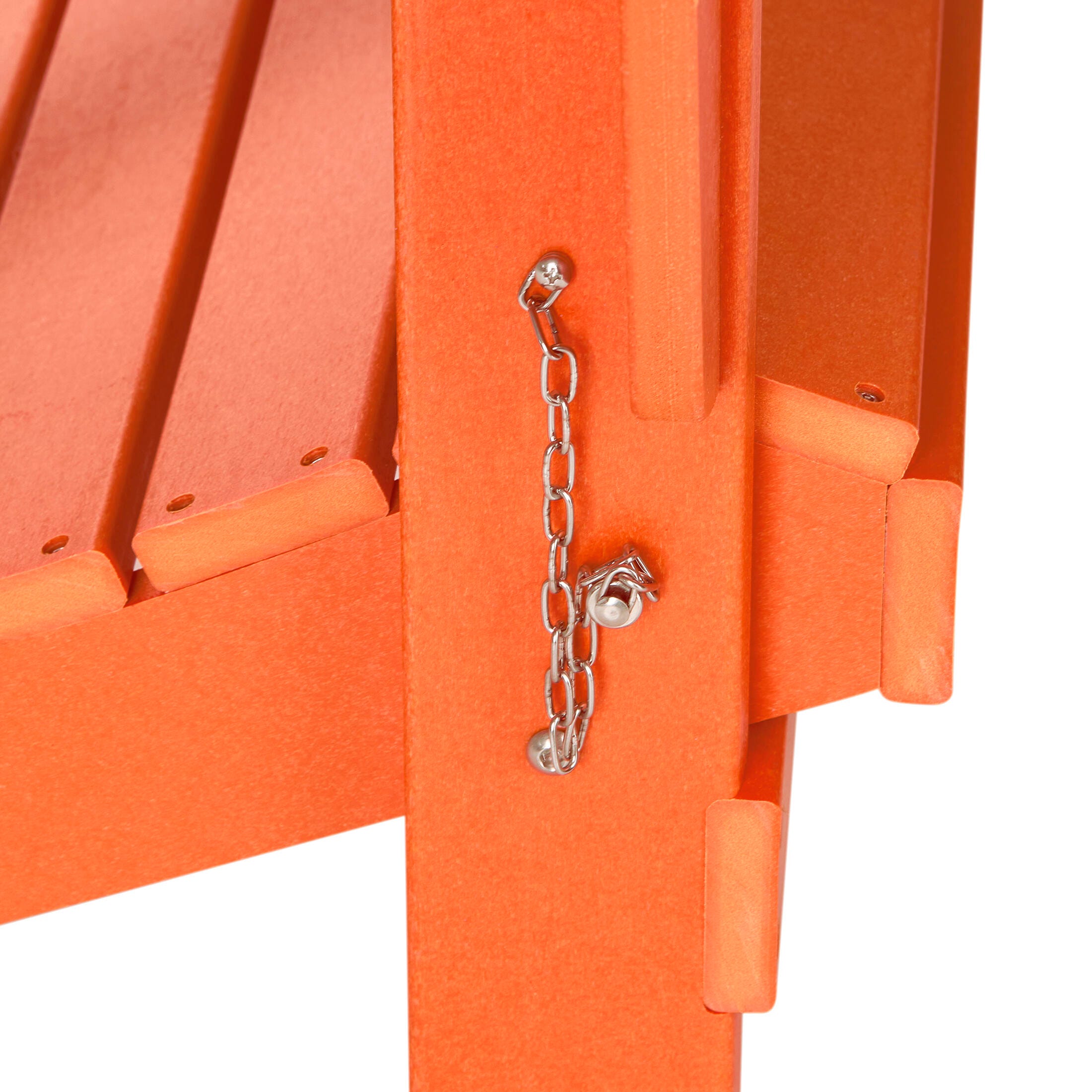 Westin Outdoor Folding Outdoor Poly Adirondack Chair, Orange, large