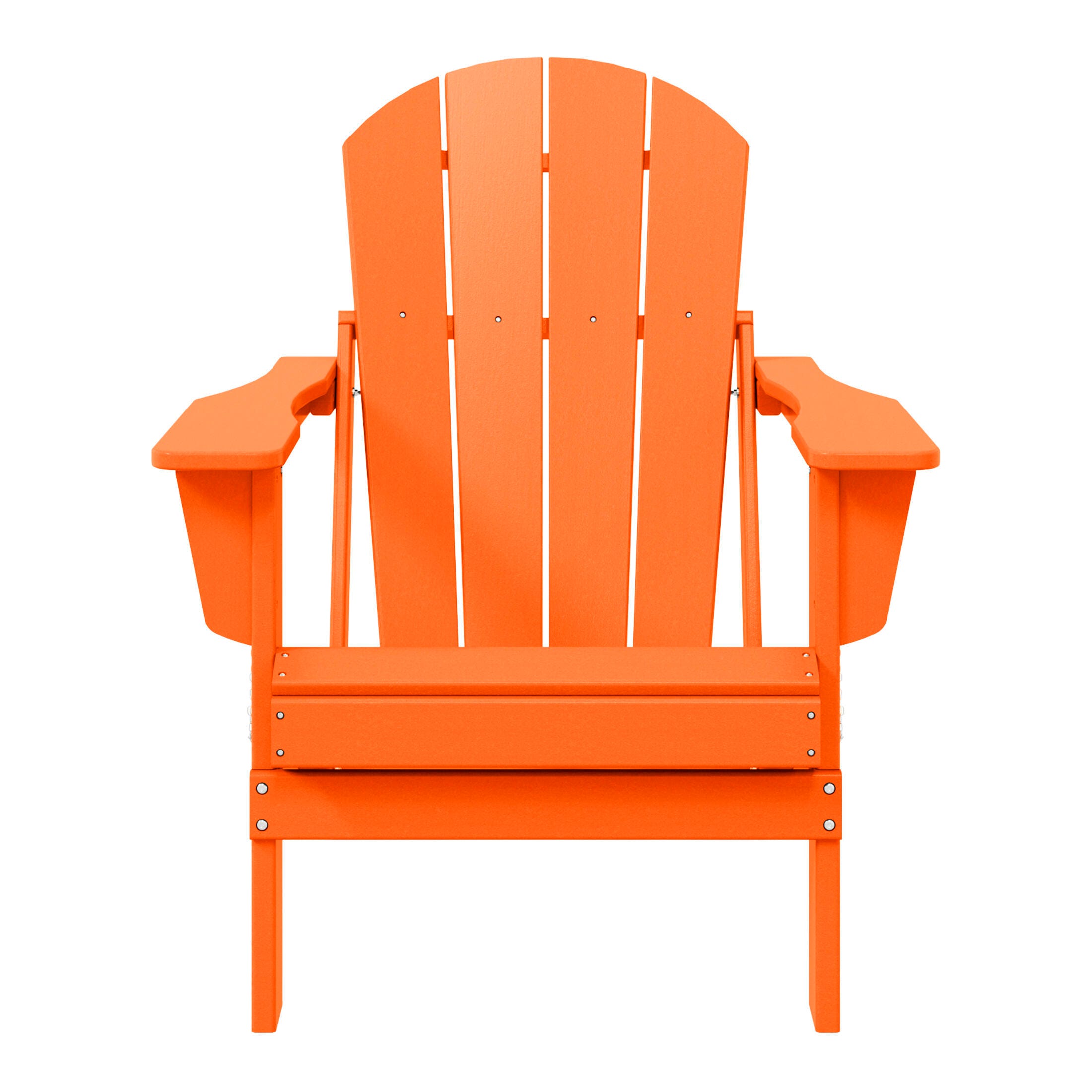 Westin Outdoor Folding Outdoor Poly Adirondack Chair, Orange, large