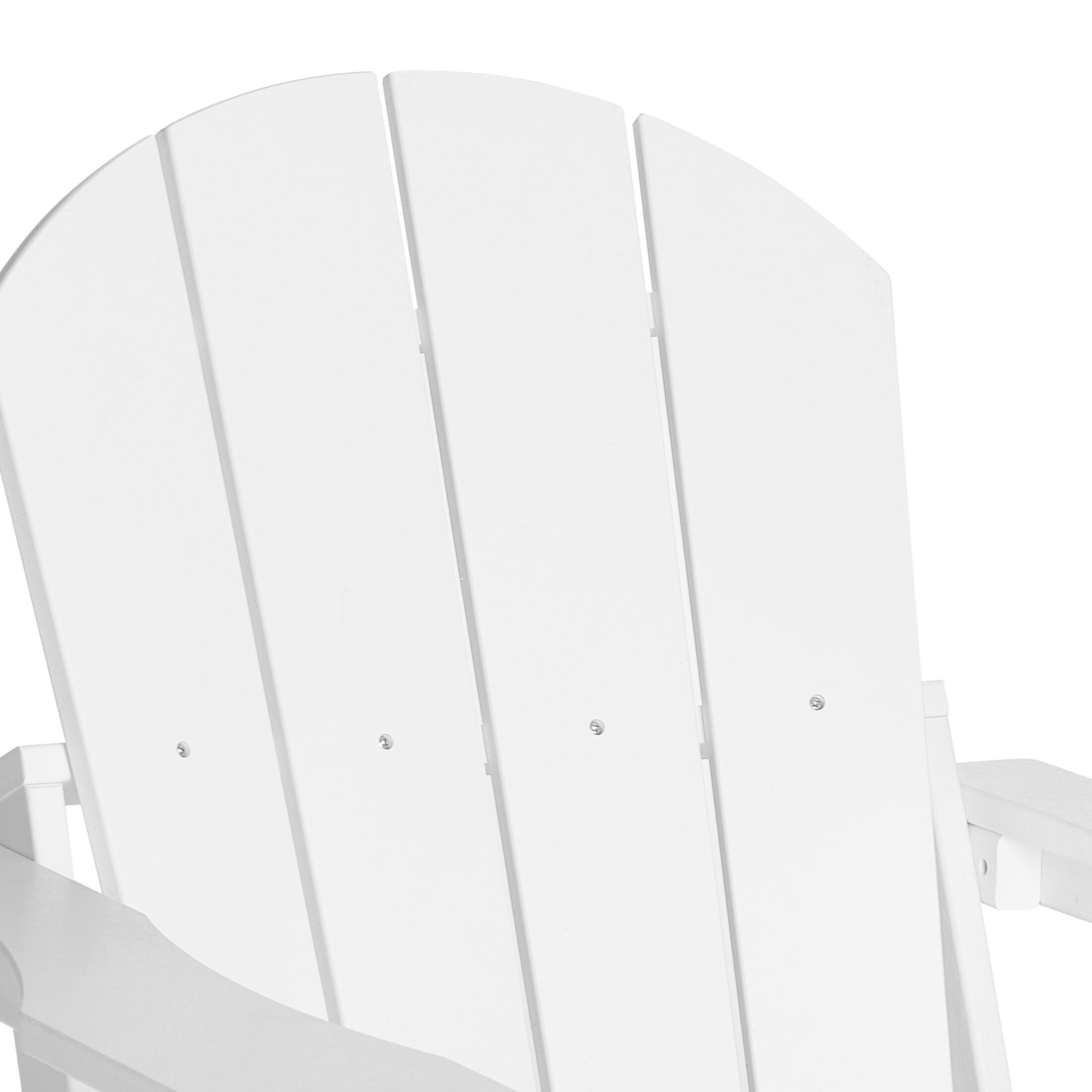 Westin Outdoor  Outdoor Folding Poly Adirondack Chair, White, large
