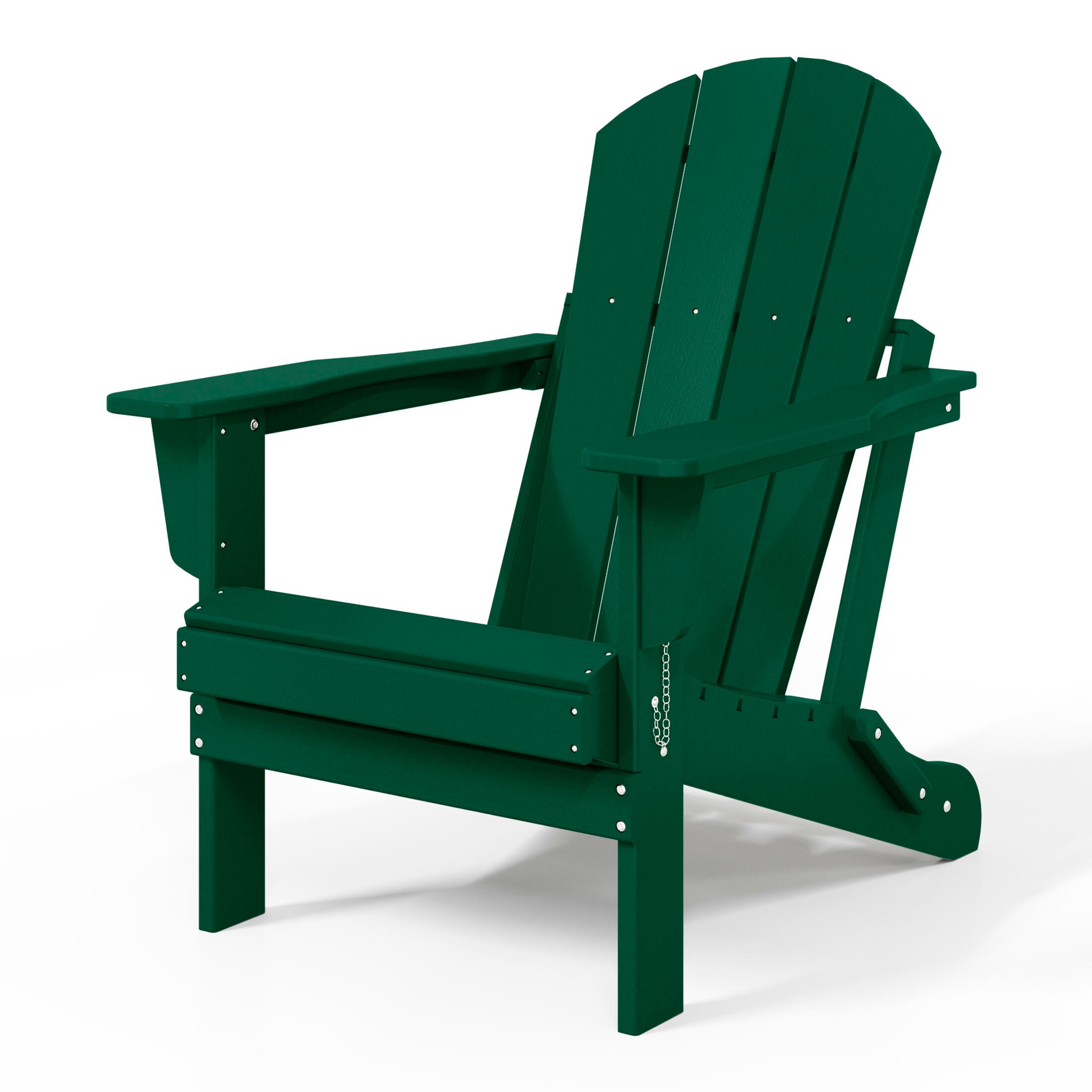 Westin Outdoor Folding Outdoor Poly Adirondack Chair, Green, large