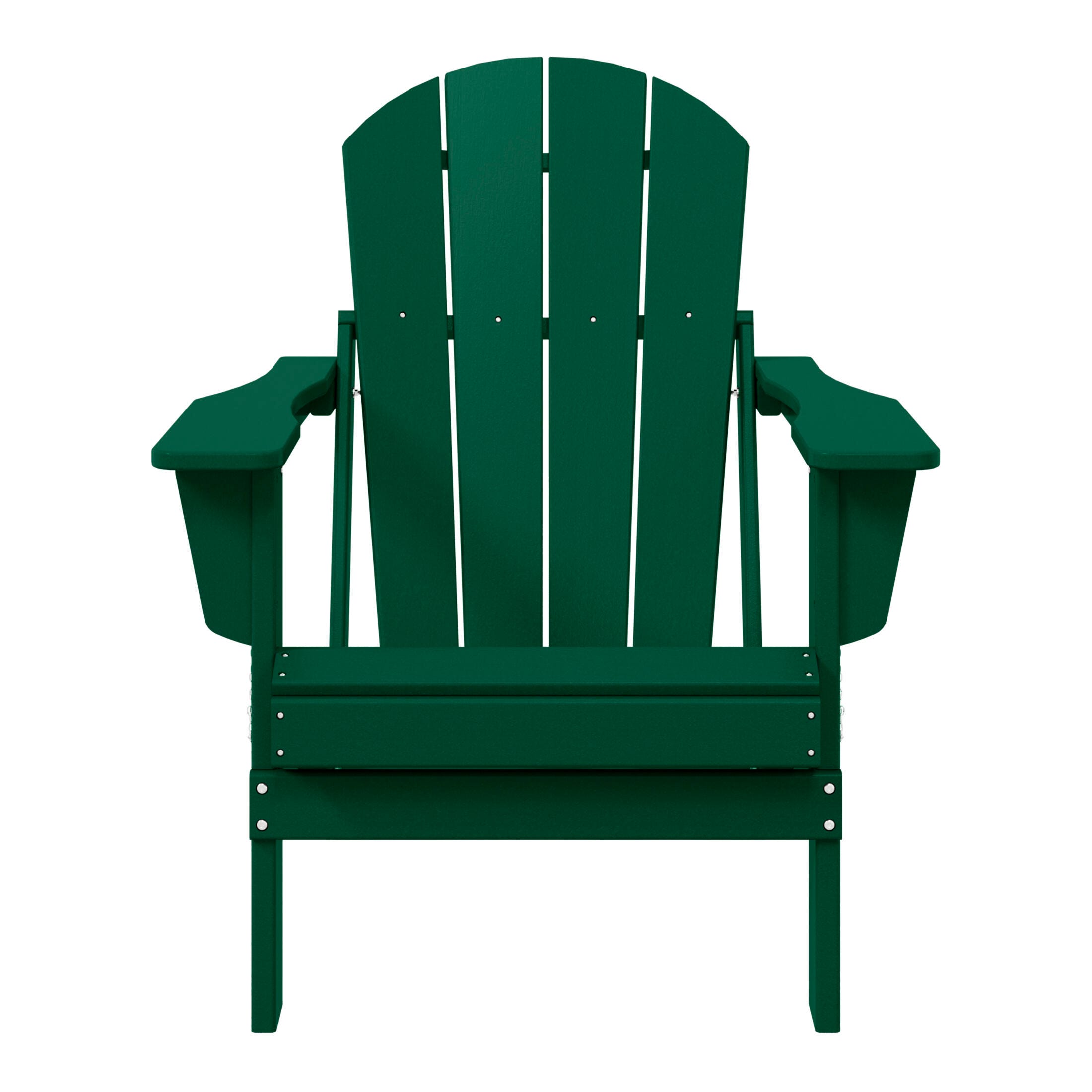 Westin Outdoor Folding Outdoor Poly Adirondack Chair, Green, large