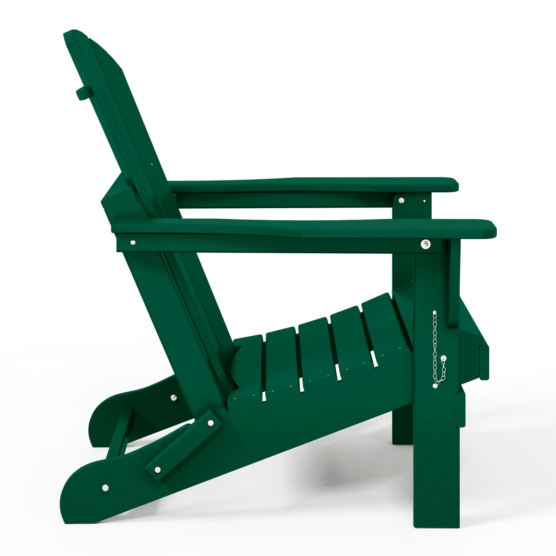 Westin Outdoor Folding Outdoor Poly Adirondack Chair, Green, large
