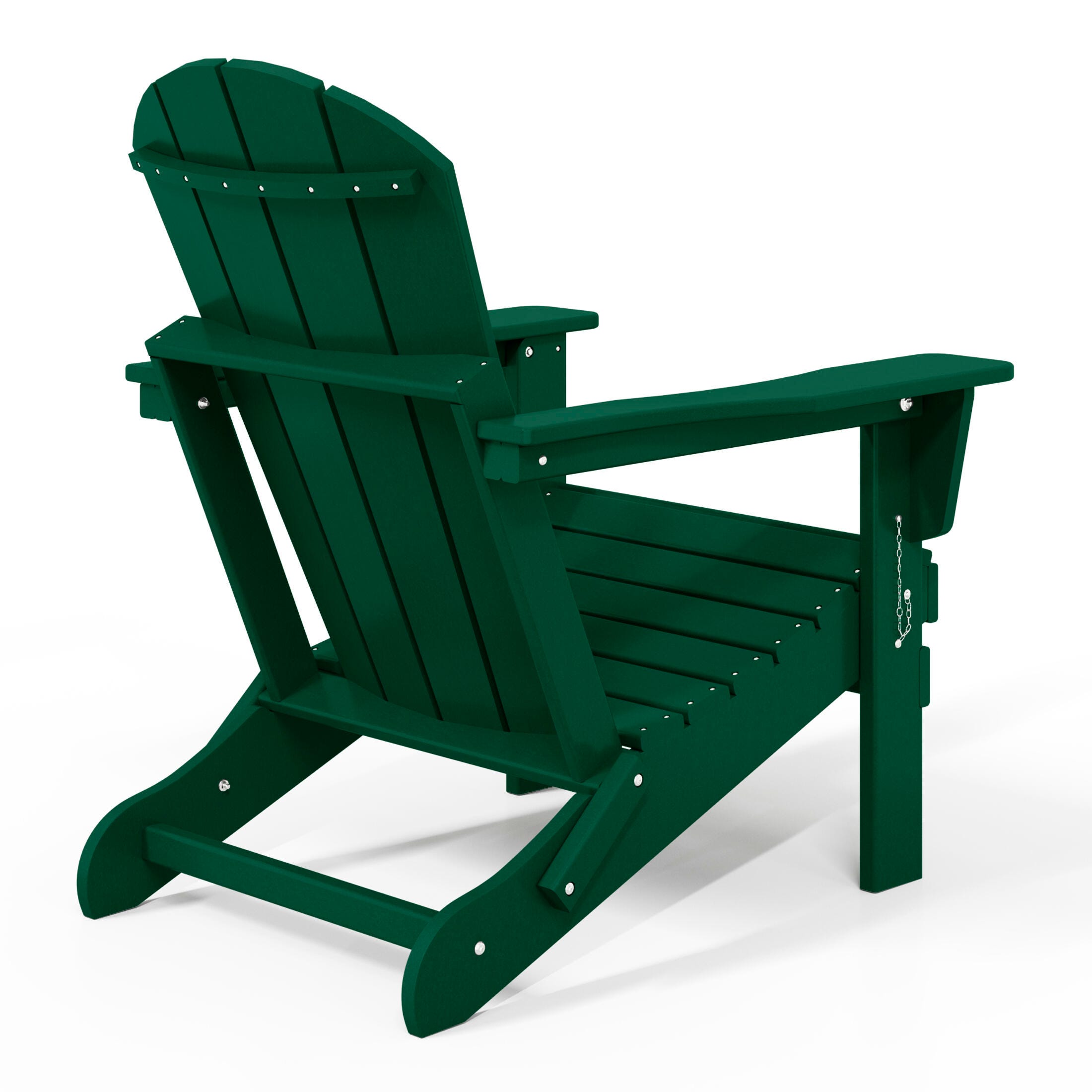 Westin Outdoor Folding Outdoor Poly Adirondack Chair, Green, large