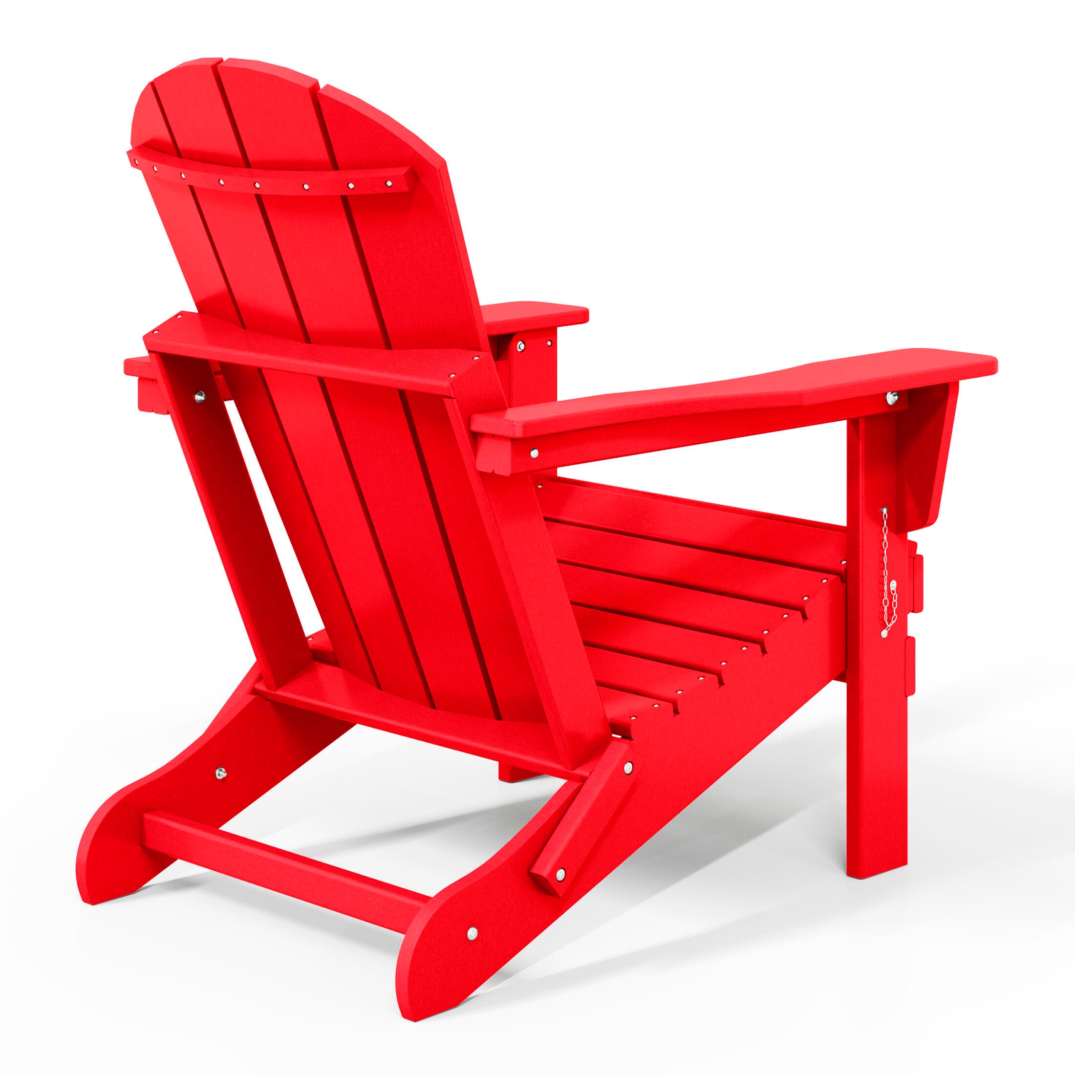 Westin Outdoor  Folding Outdoor Poly Adirondack Chair, Red, large