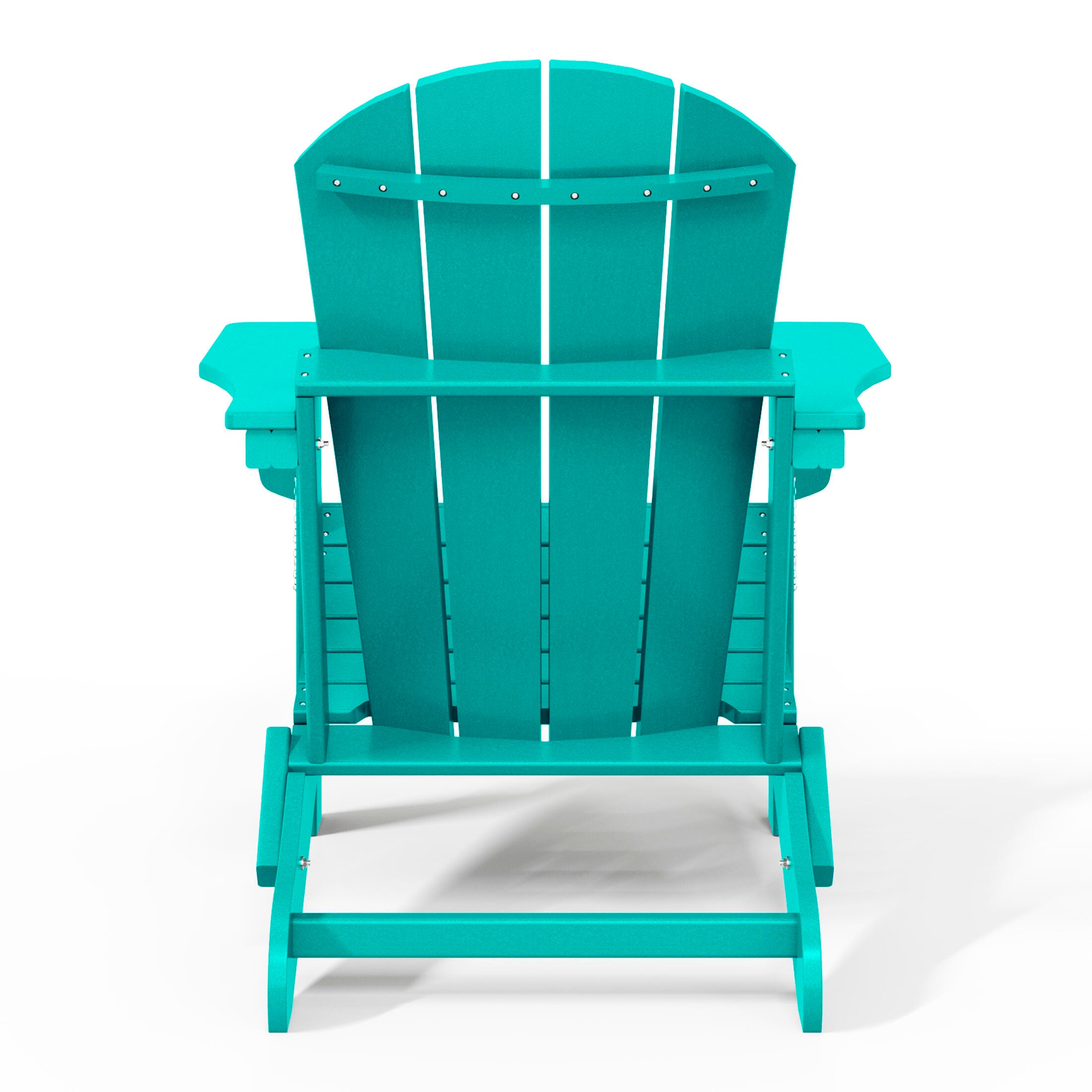 Westin Outdoor  Folding Outdoor Poly Adirondack Chair, Turquoise, large