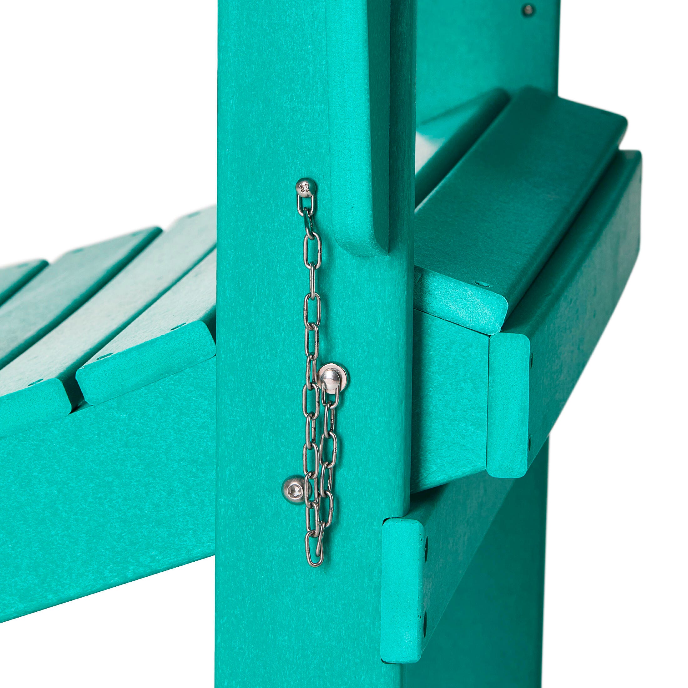Westin Outdoor  Folding Outdoor Poly Adirondack Chair, Turquoise, large