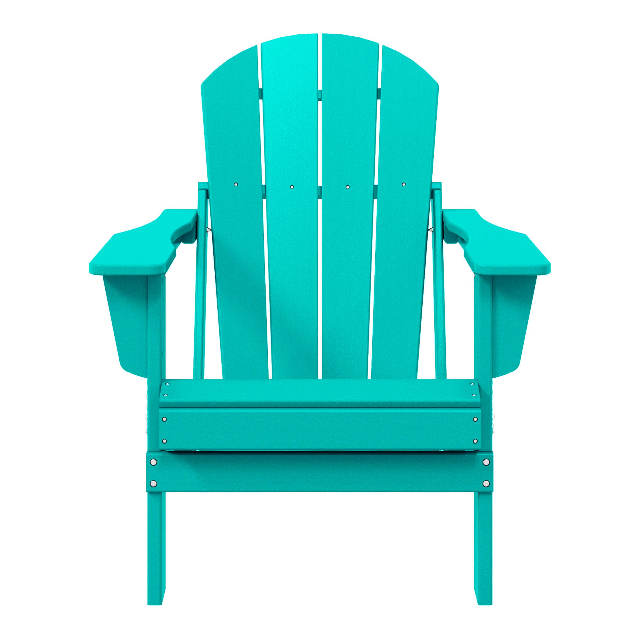 Westin Outdoor  Folding Outdoor Poly Adirondack Chair, Turquoise, large