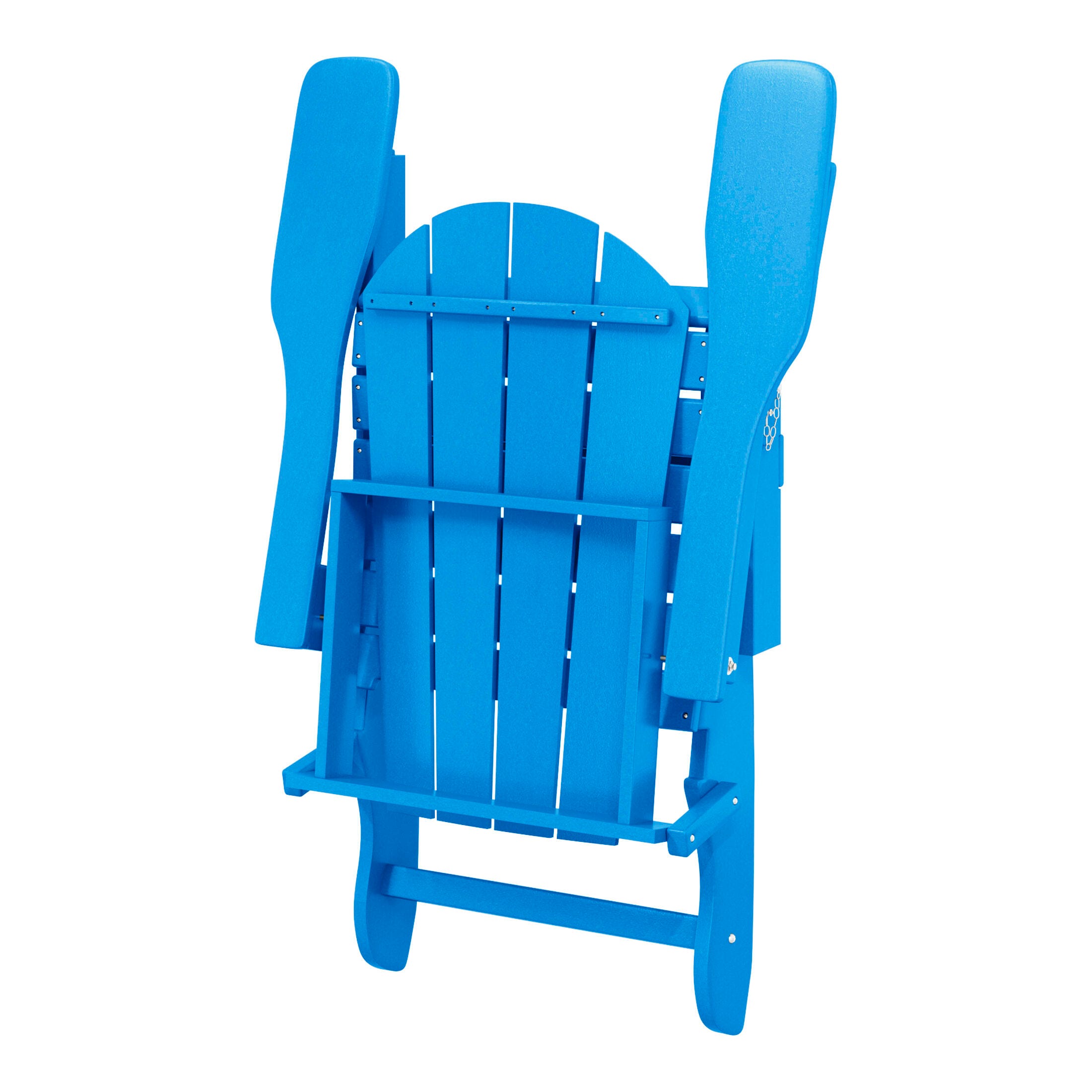 Westin Outdoor  Folding Outdoor Poly Adirondack Chair, Blue, large