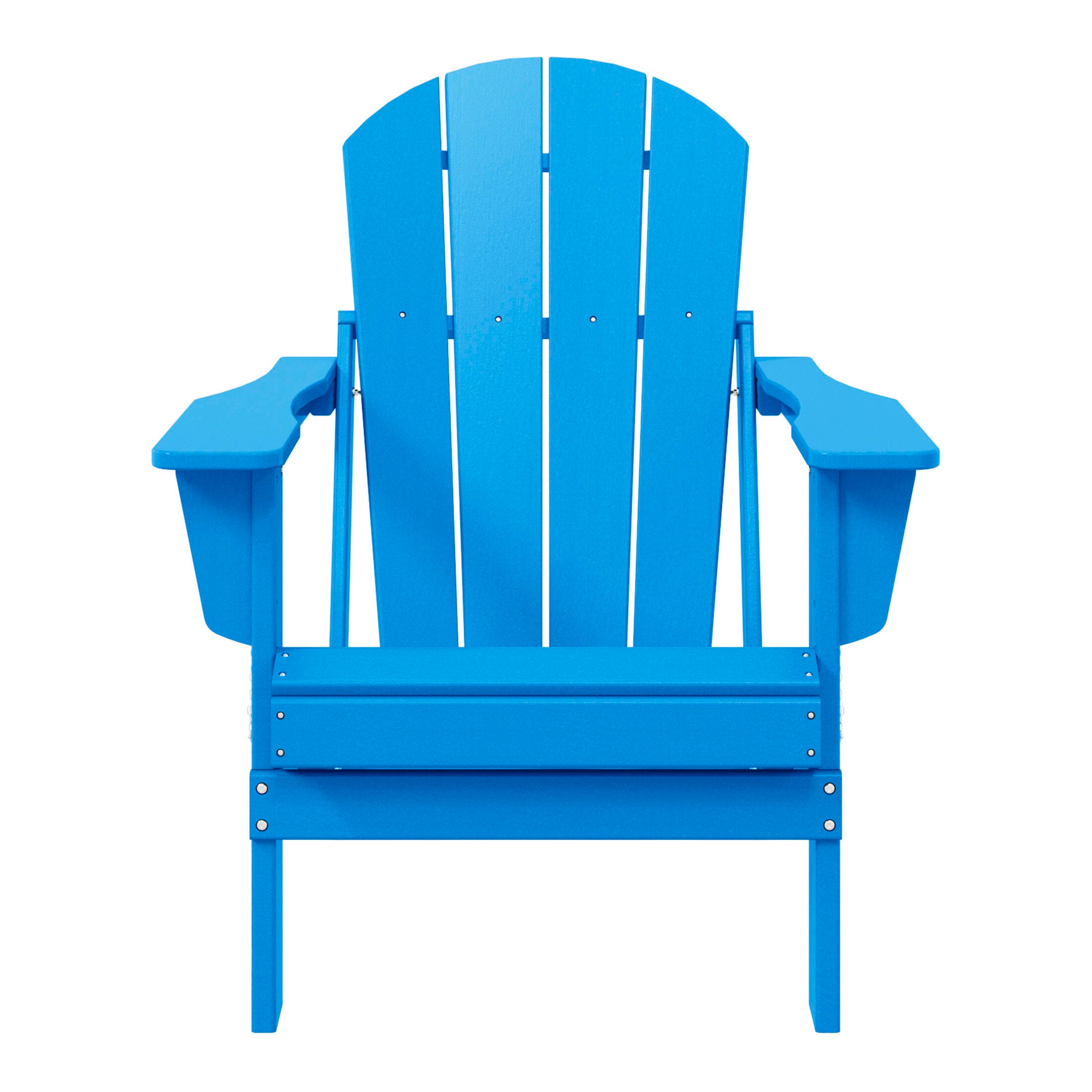 Westin Outdoor  Folding Outdoor Poly Adirondack Chair, Blue, large