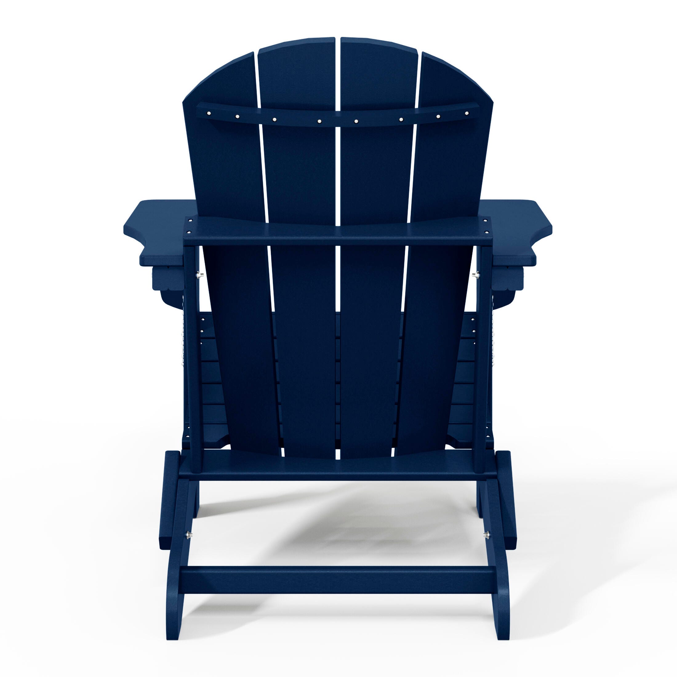 Westin Outdoor  Folding Outdoor Poly Adirondack Chair, Navy, large