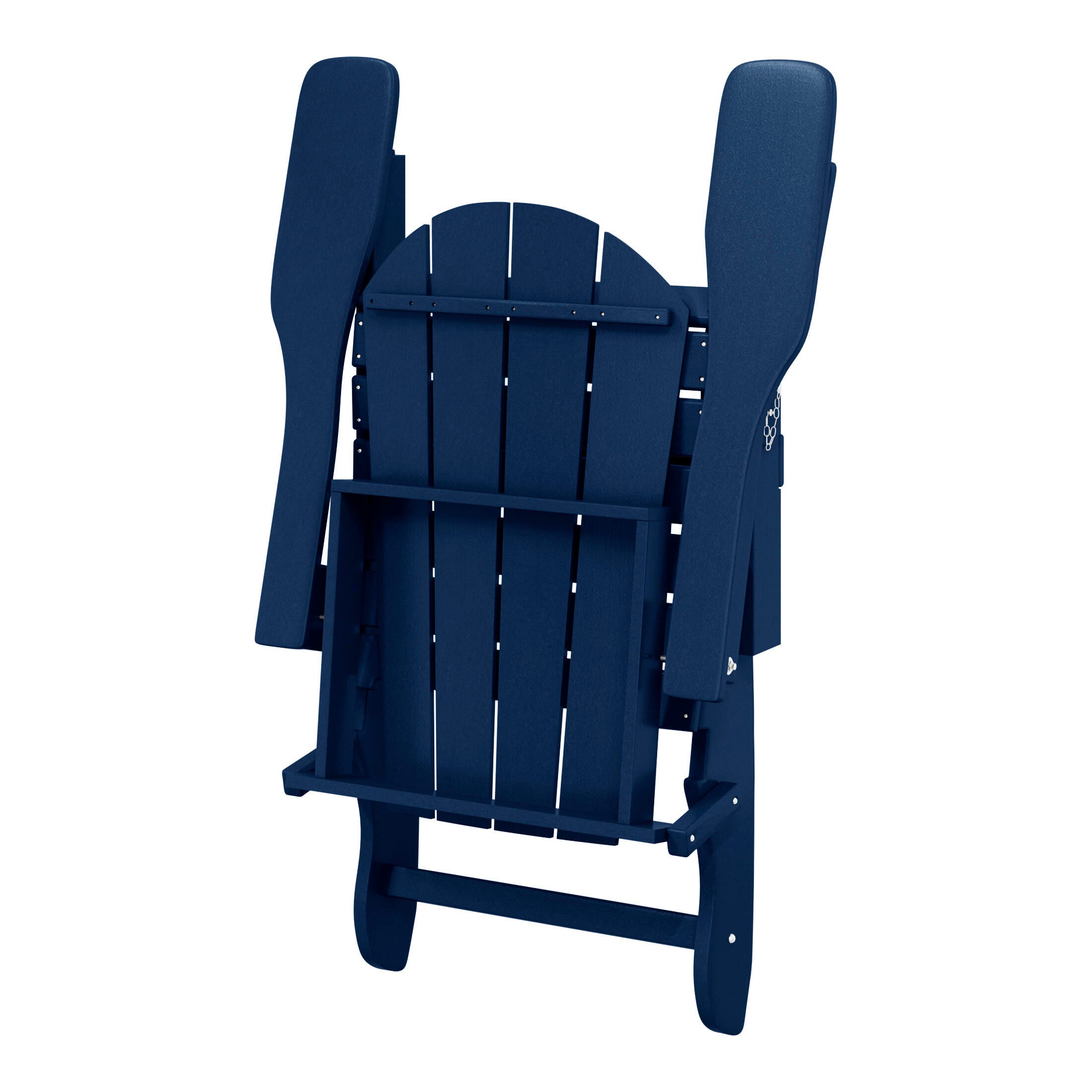 Westin Outdoor  Folding Outdoor Poly Adirondack Chair, Navy, large