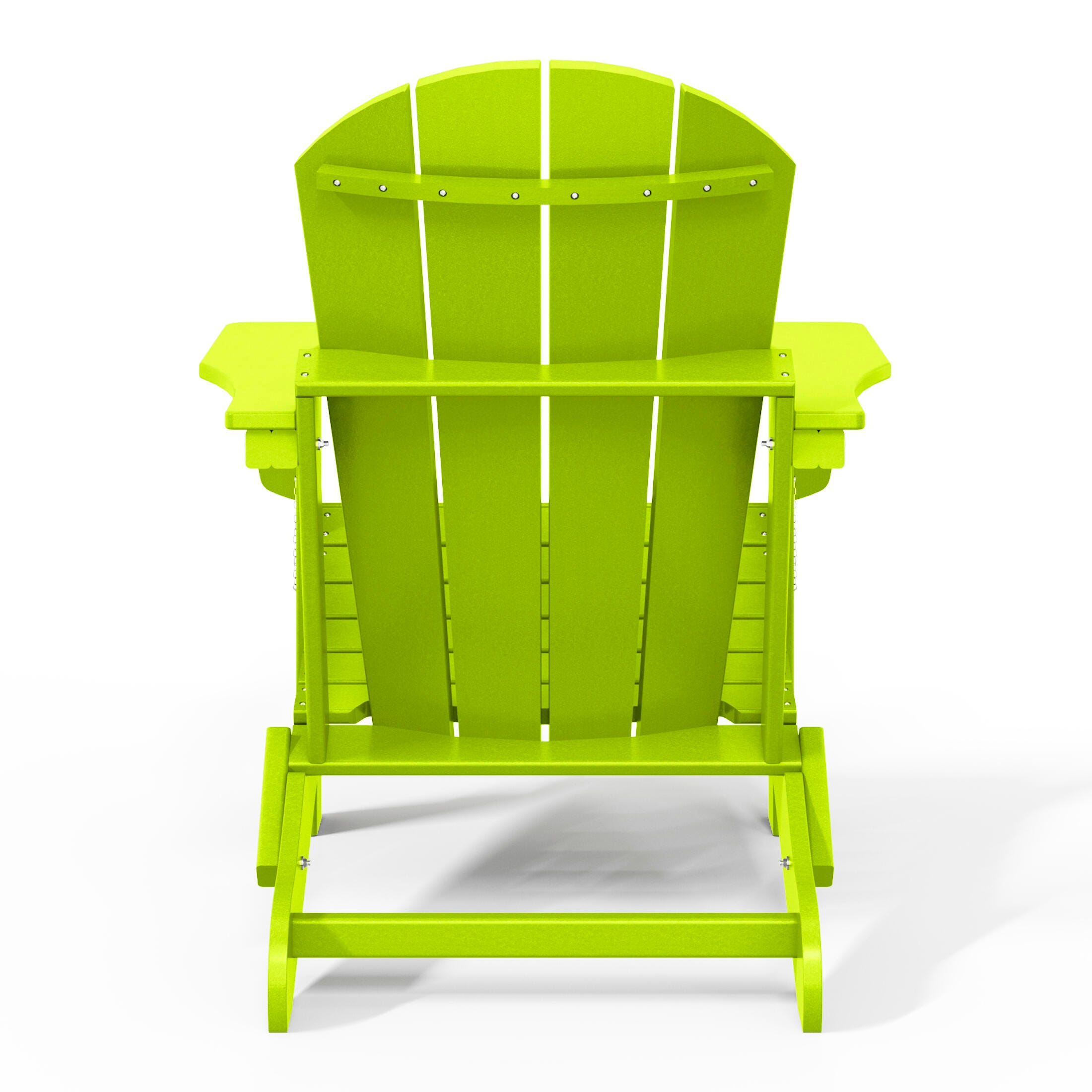 Westin Outdoor Folding Outdoor Poly Adirondack Chair, Lime, large