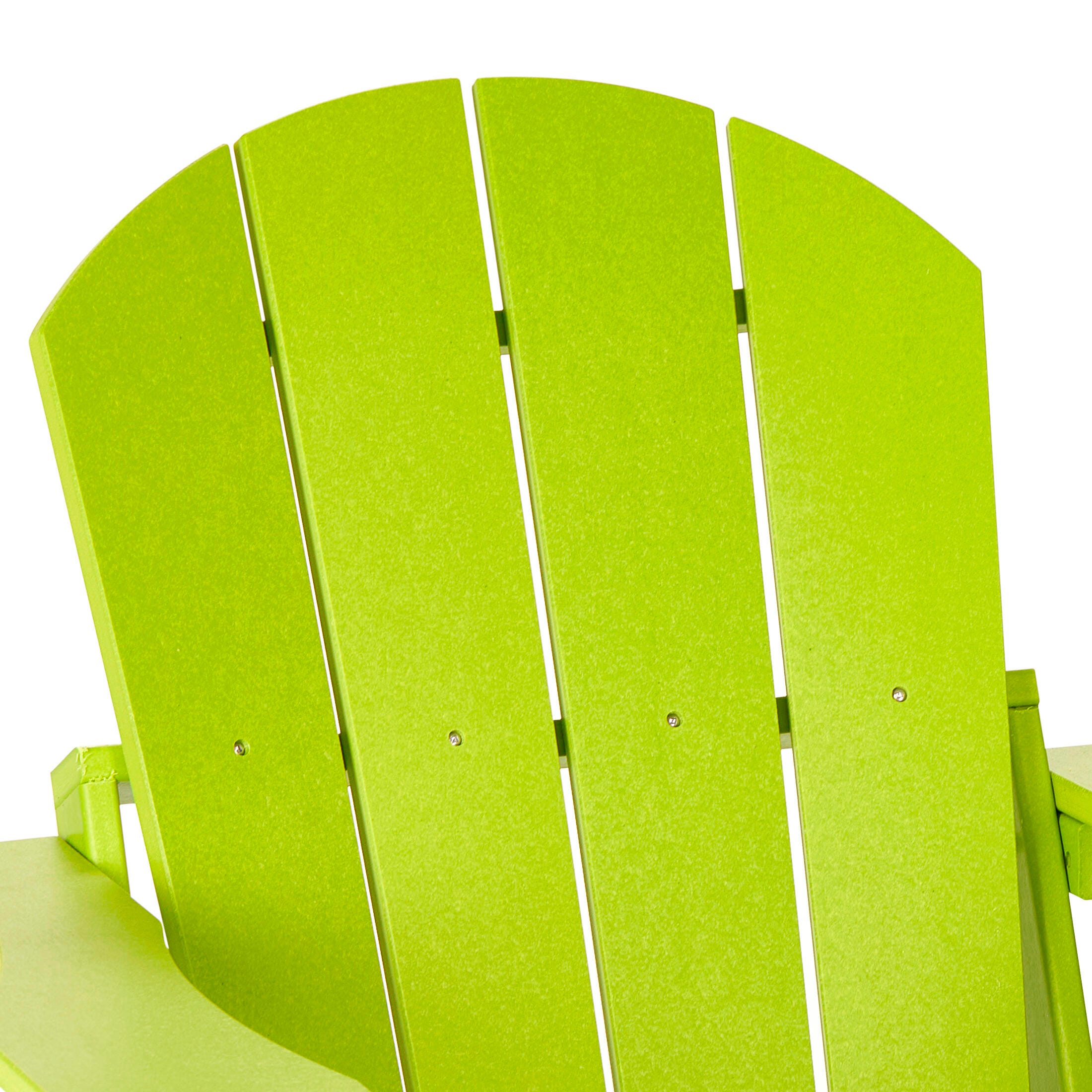 Westin Outdoor Folding Outdoor Poly Adirondack Chair, Lime, large