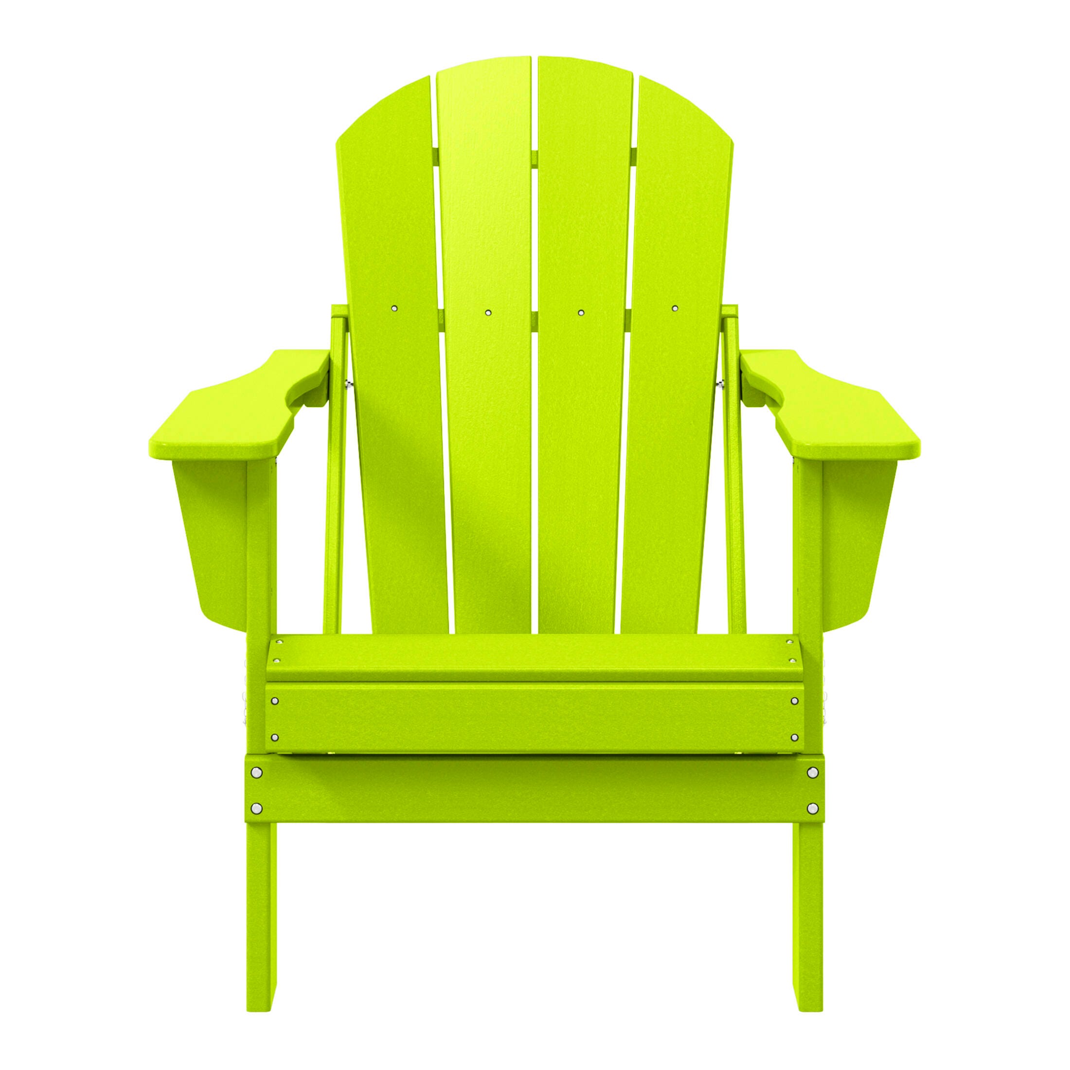 Westin Outdoor Folding Outdoor Poly Adirondack Chair, Lime, large
