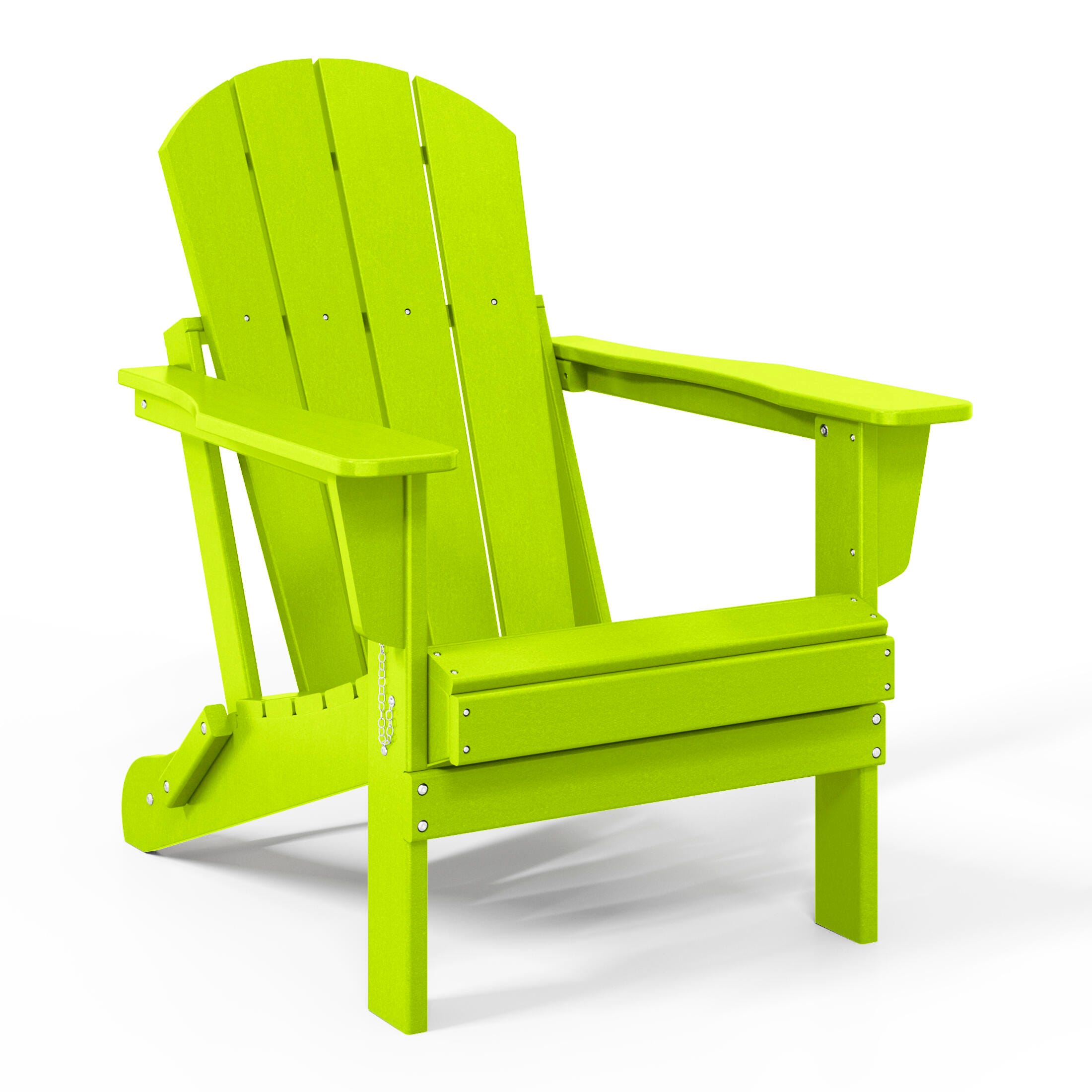 Westin Outdoor Folding Outdoor Poly Adirondack Chair, Lime, large