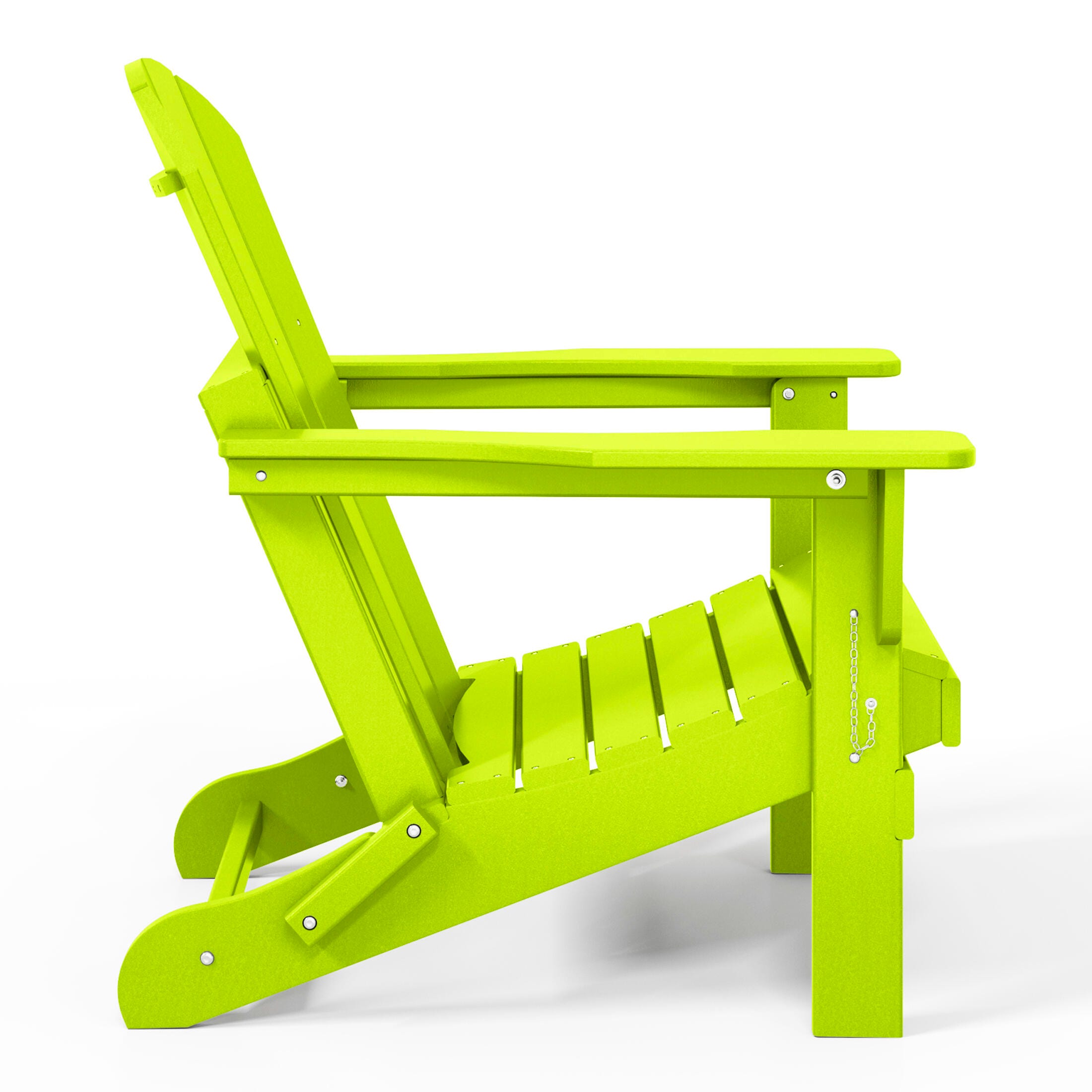 Westin Outdoor Folding Outdoor Poly Adirondack Chair, Lime, large