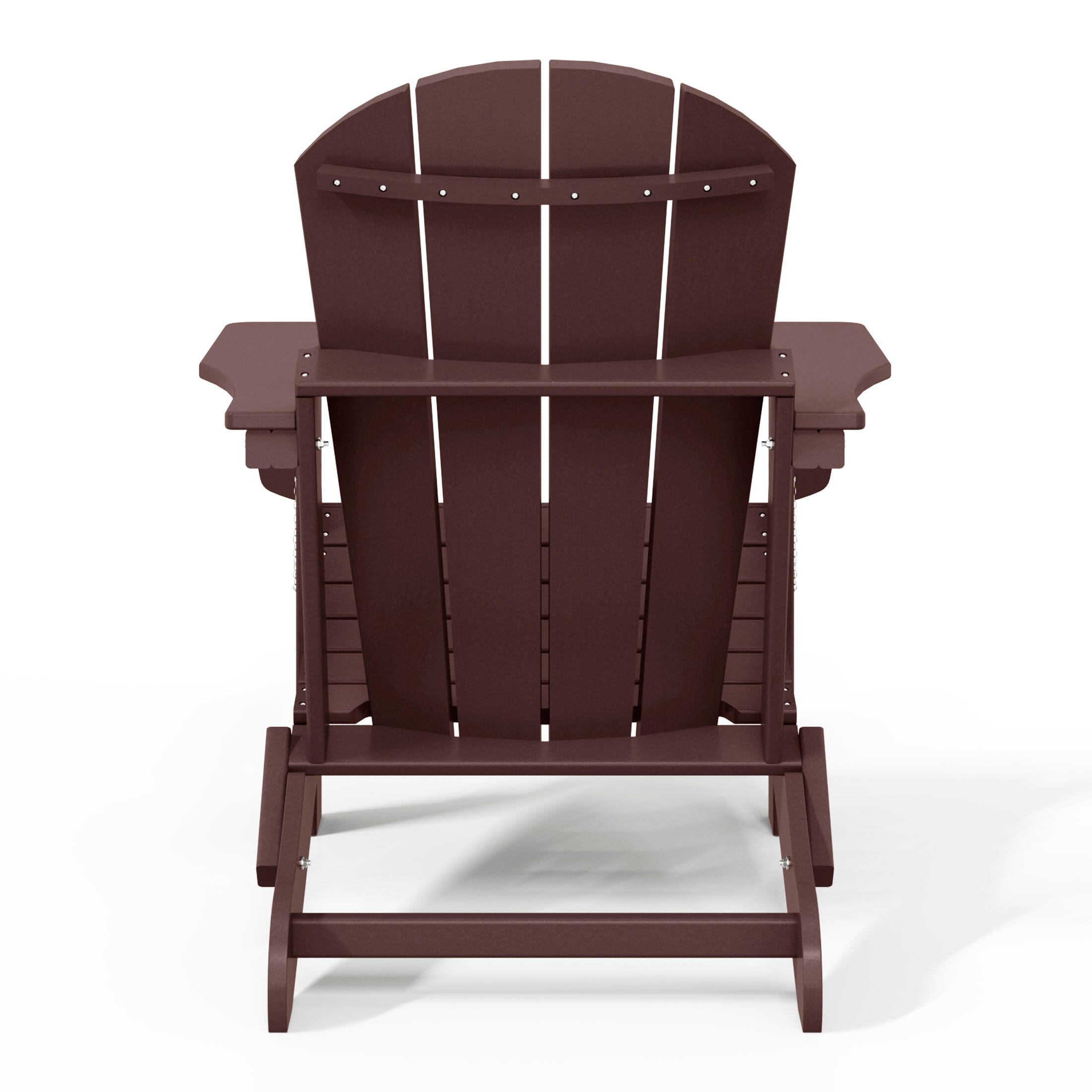 Westin Outdoor  Folding Outdoor Poly Adirondack Chair, Brown, large