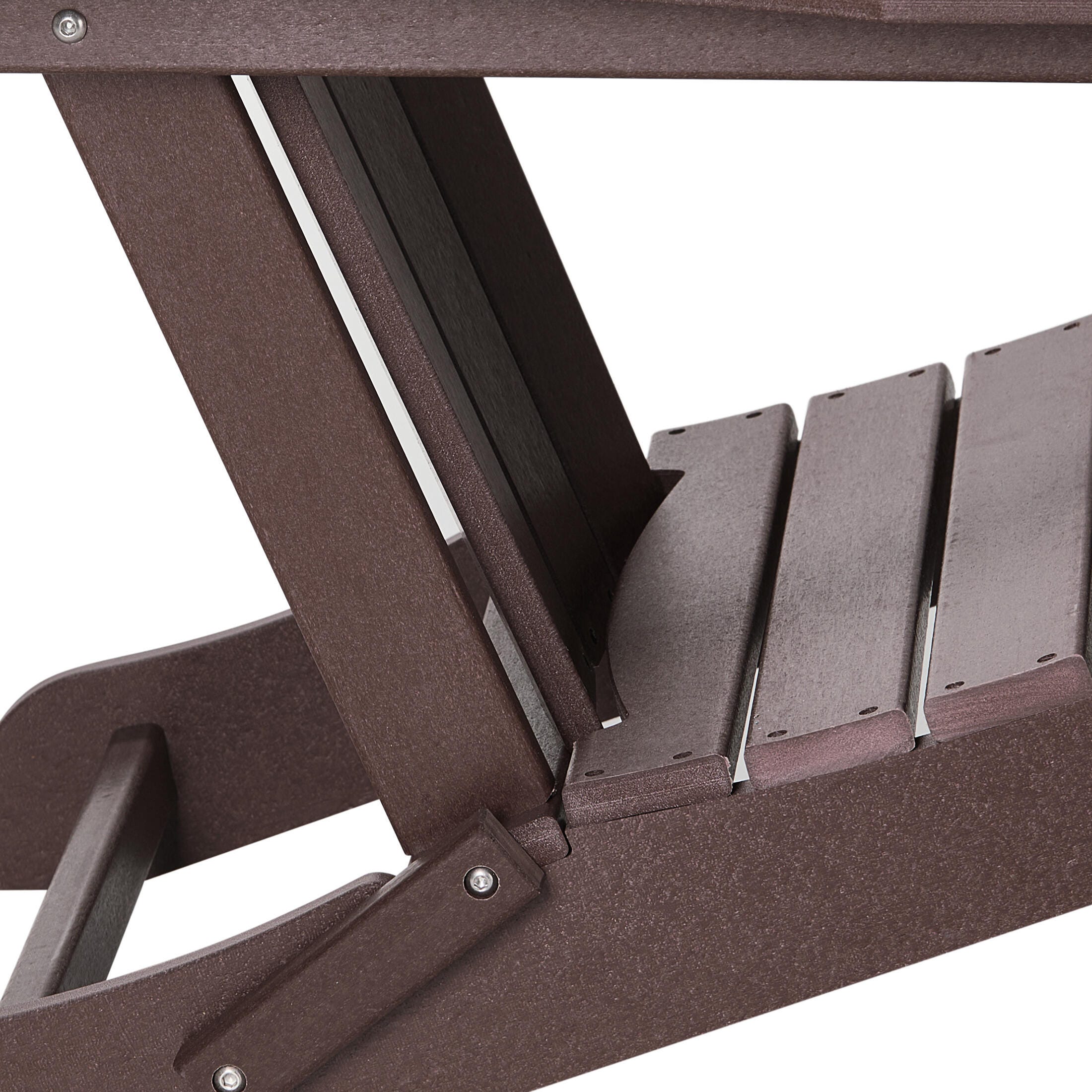 Westin Outdoor  Folding Outdoor Poly Adirondack Chair, Brown, large