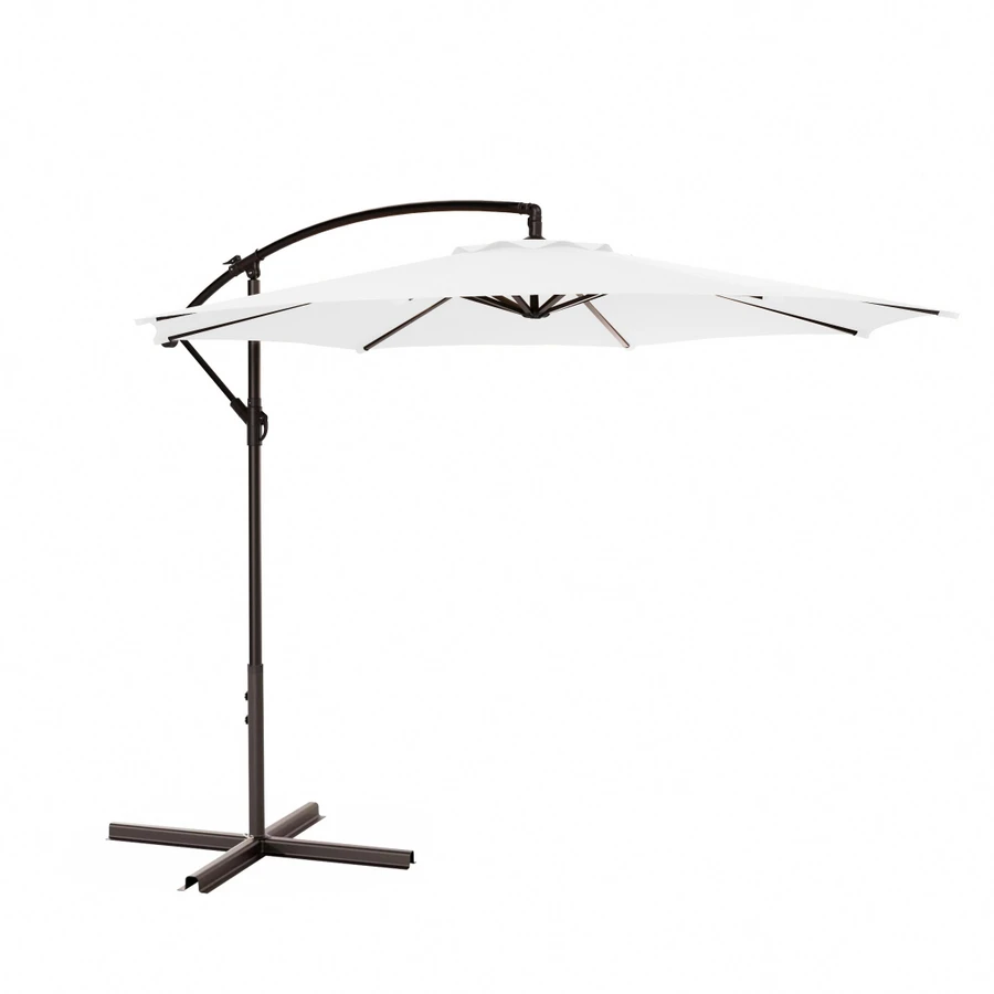 11 cantilever patio umbrella gazebo 11' Outdoor Square Double Top Patio Umbrella, Base Not Included Beige