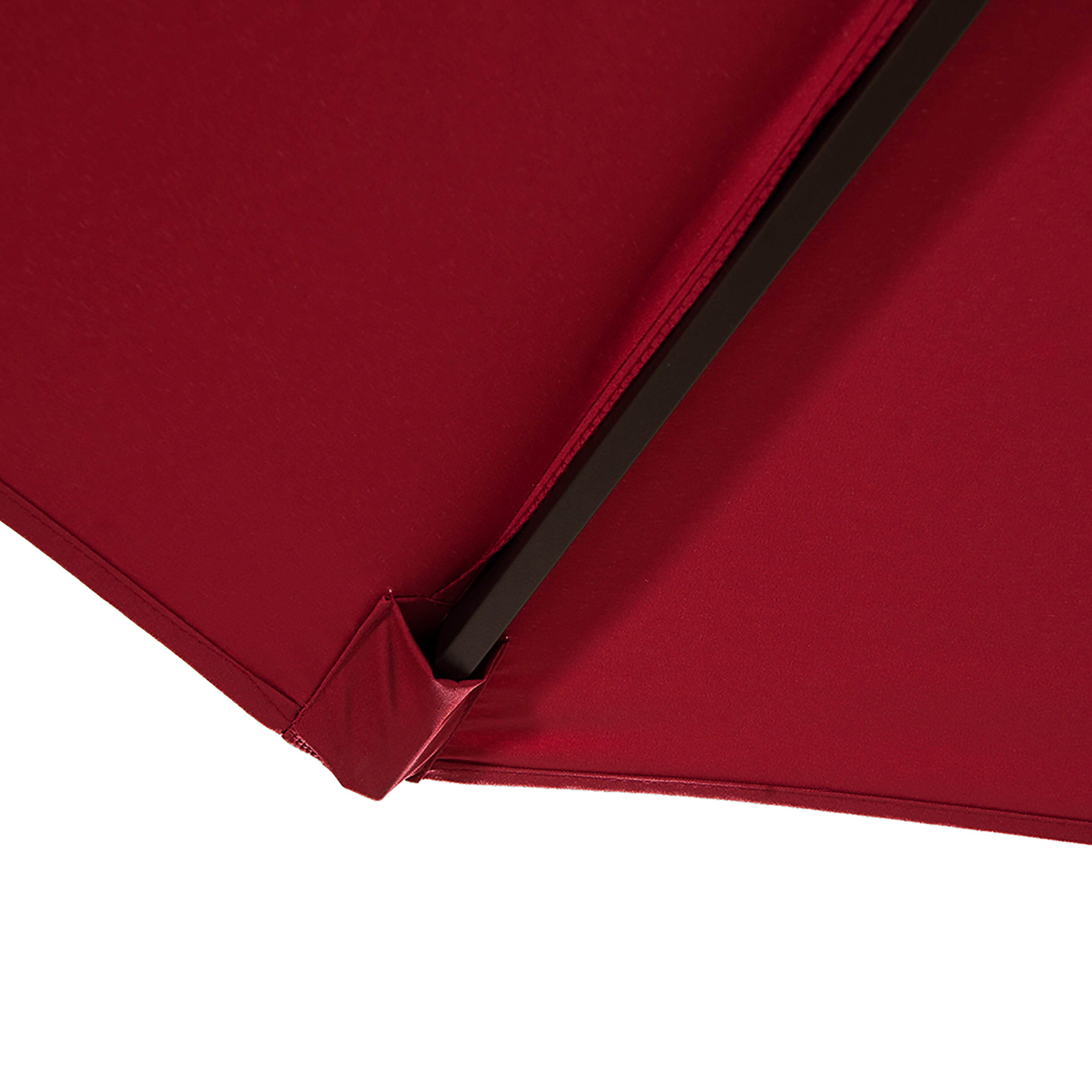 Henley 10' Outdoor Cantilever Hanging Patio Umbrella, Red, large