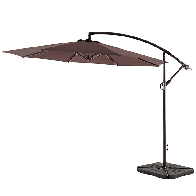 Westin Outdoor 10-Ft Cantiliver Umbrella and Base Weight Set