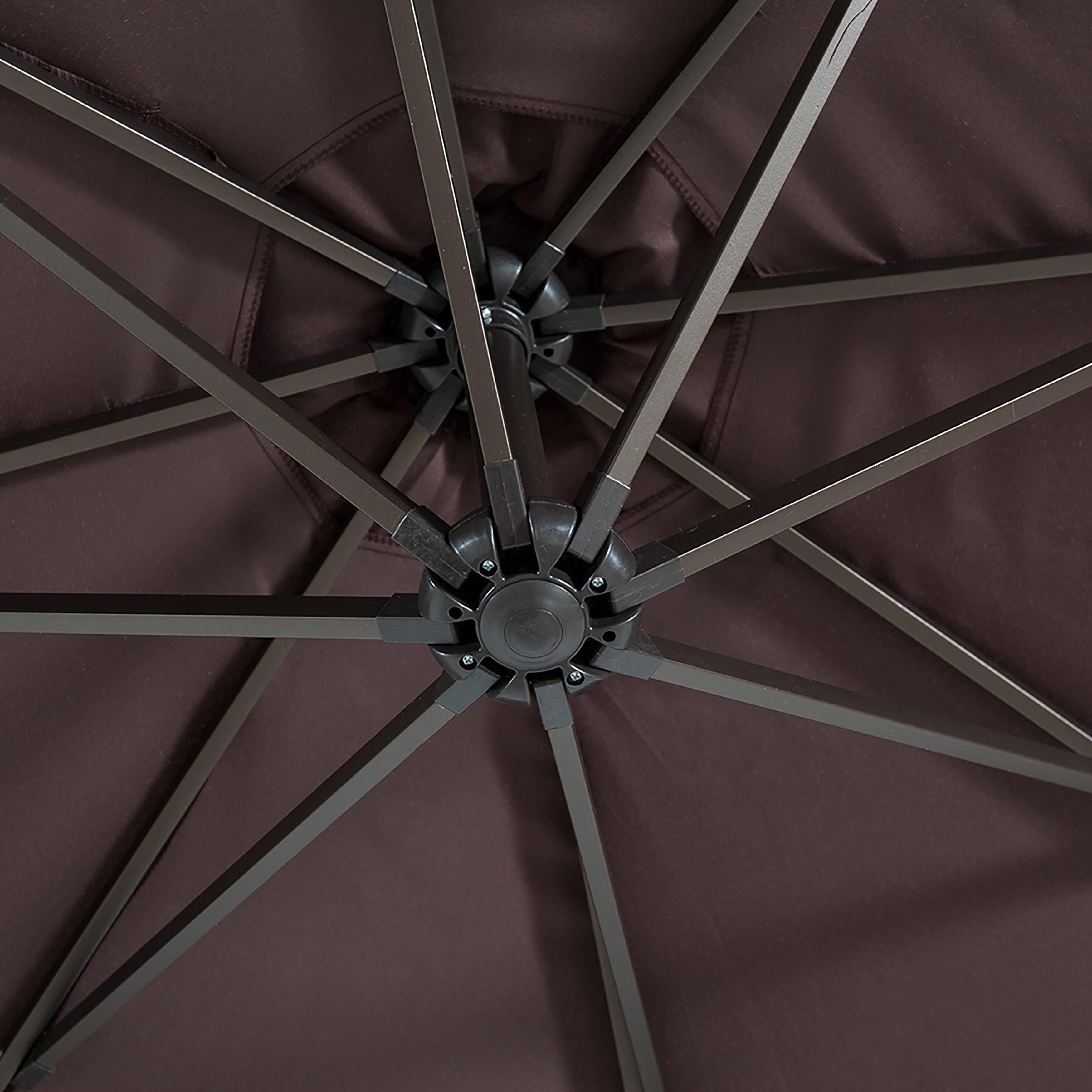Westin Outdoor 10-Ft Cantiliver Umbrella and Base Weight Set, Coffee, large