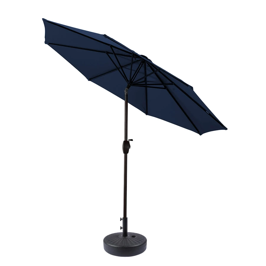 black 9 ft patio umbrella Greesum 9FT Outdoor Market Table Umbrella with Push Button Tilt, Crank and 8 Sturdy Ribs for Garden, Lawn,Backyard & Pool, : Patio, Lawn & Garden and how can a comfortable patio be without a LED patio umbrella Sunnyglade 9' Solar LED Patio