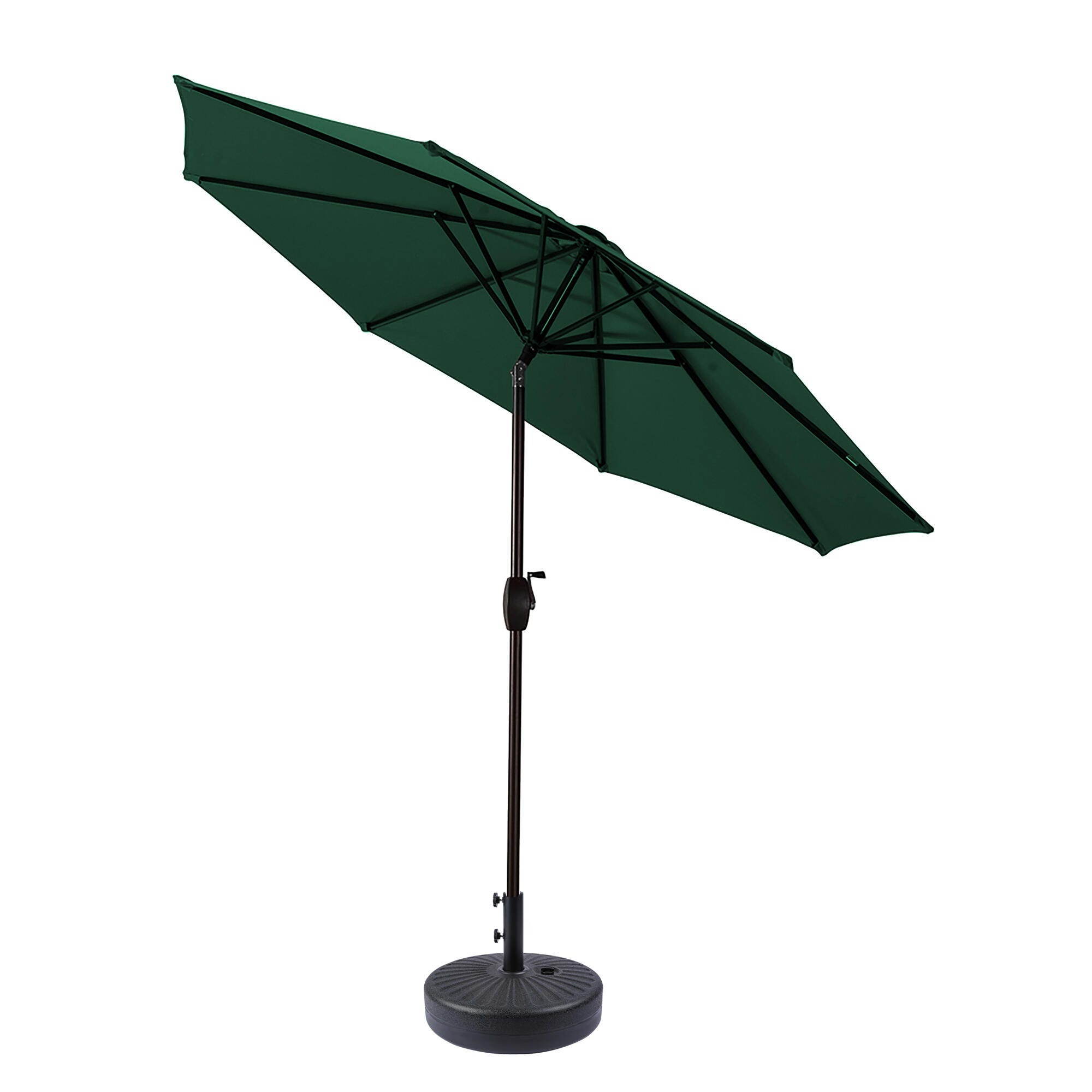Umbrella 9' Outdoor Patio Table Umbrella with Base, Teal, large