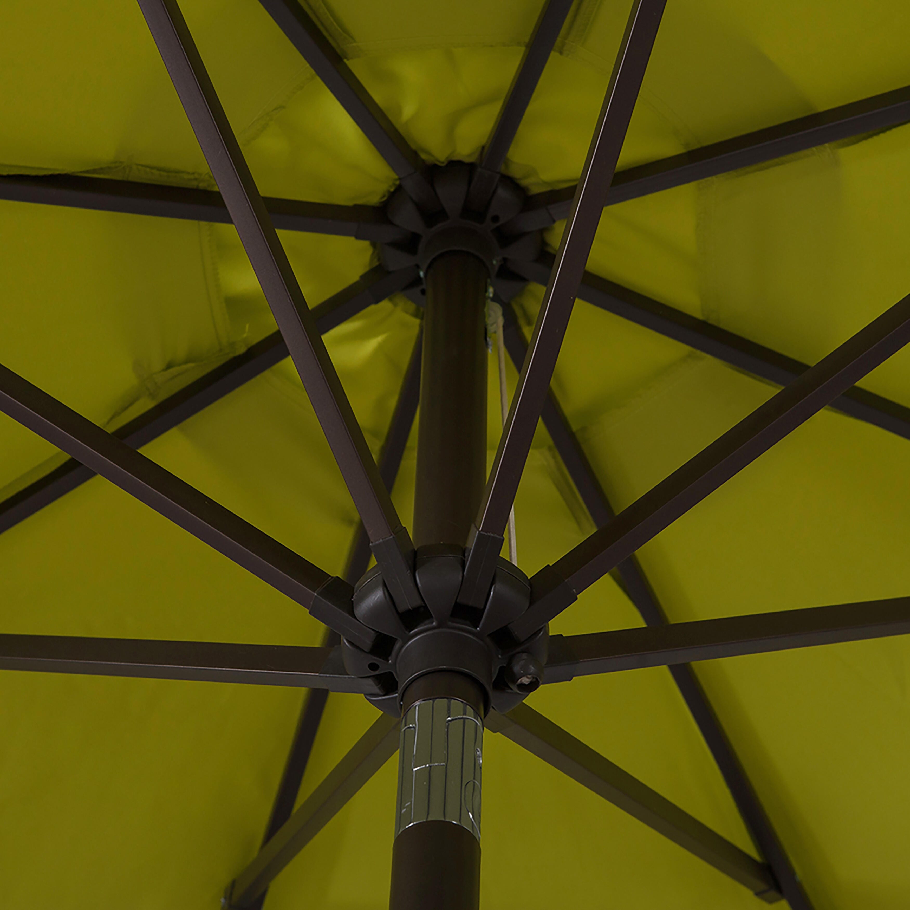 Belmont 9' Outdoor Patio Table Umbrella With Tilt And Crank, Lime, large