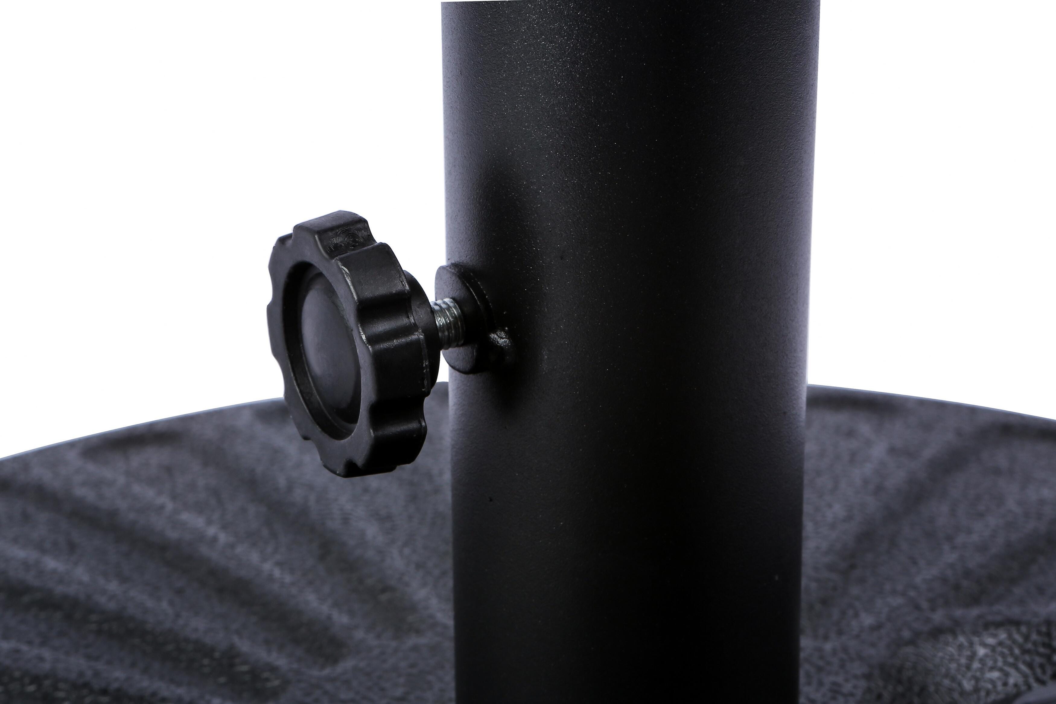 Spring 20" Outdoor Free Standing Umbrella Base, Black, large