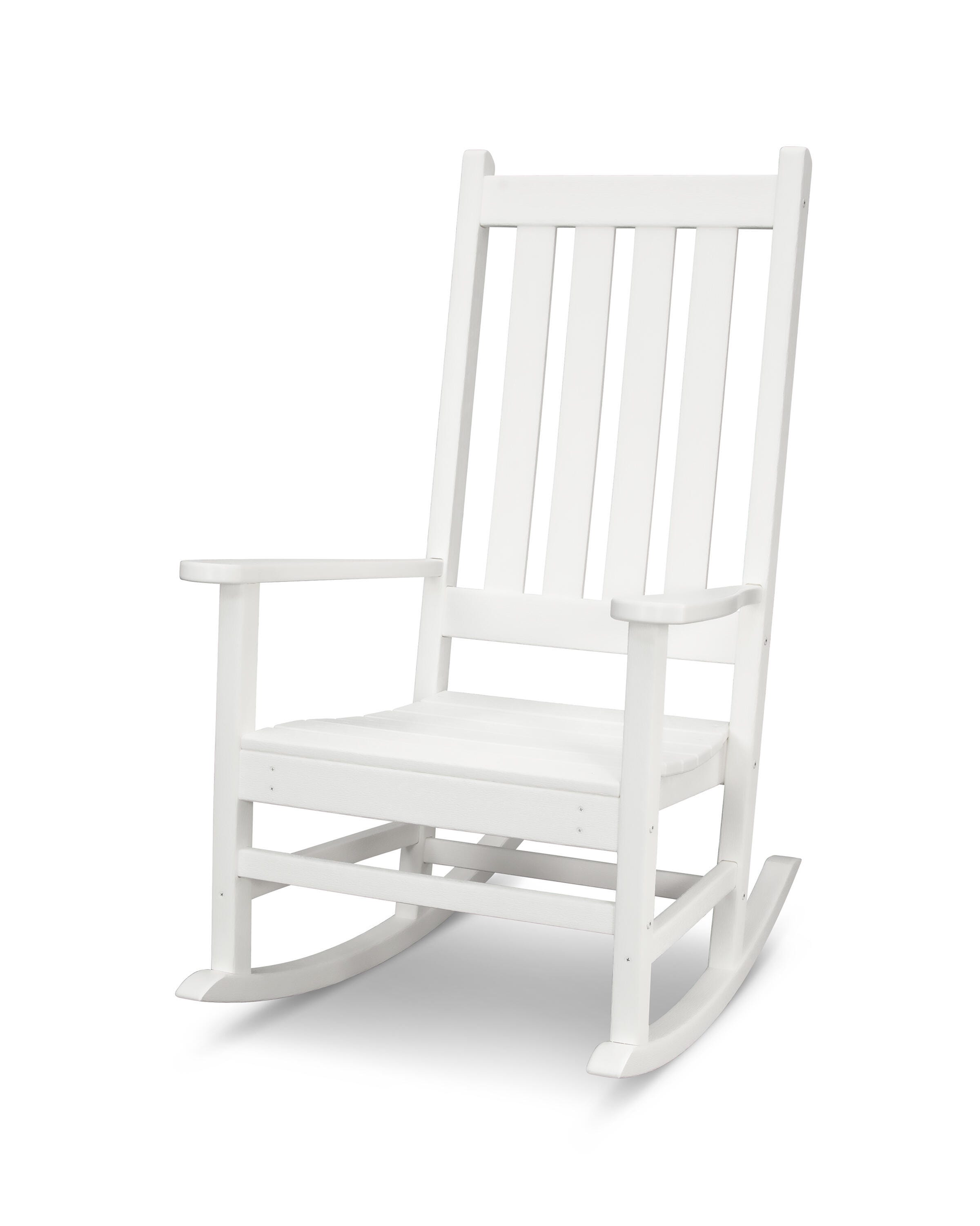 POLYWOOD&reg; Vineyard Porch Rocking Chair, White, large