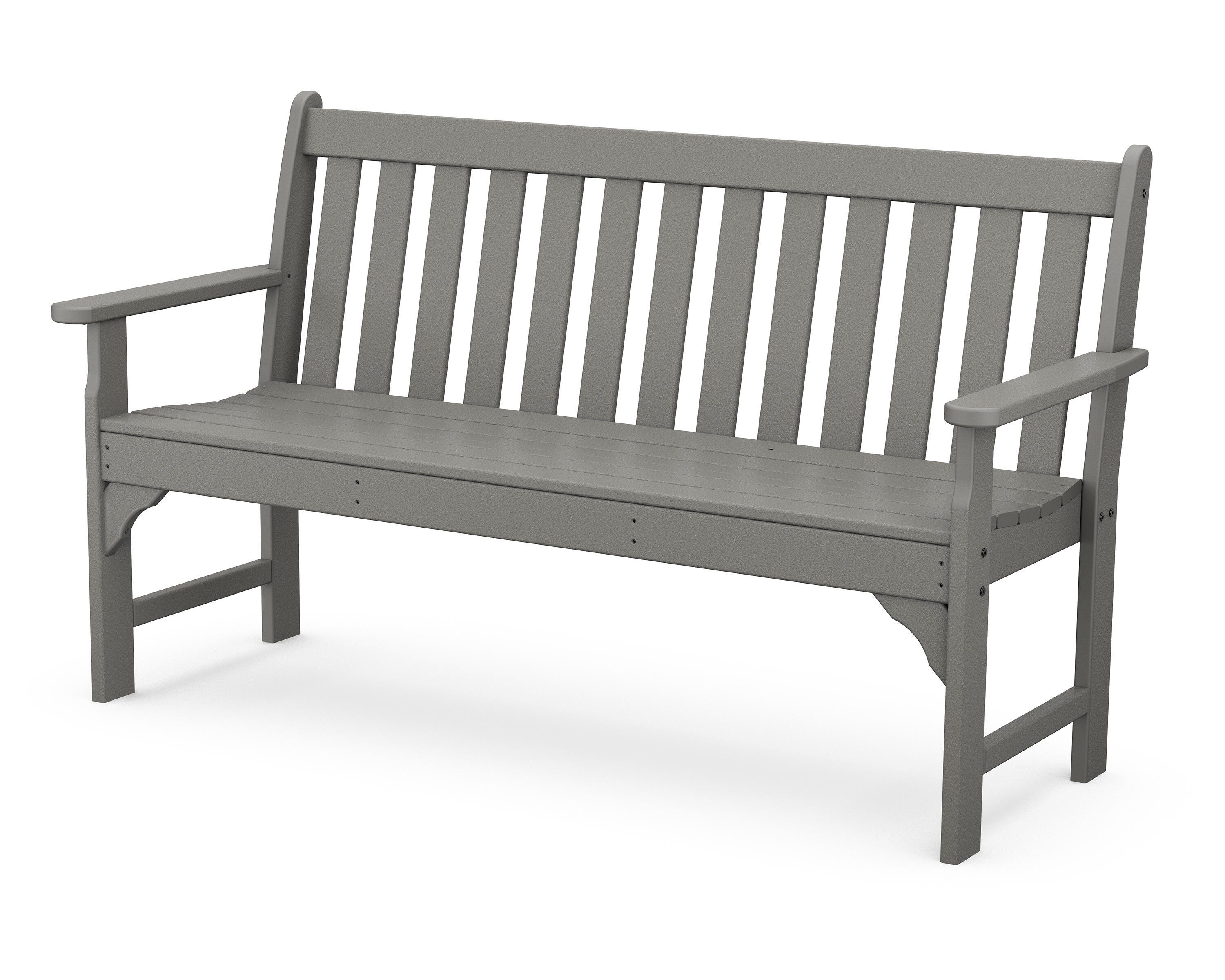 Vineyard 60" Bench, Slate Gray, large