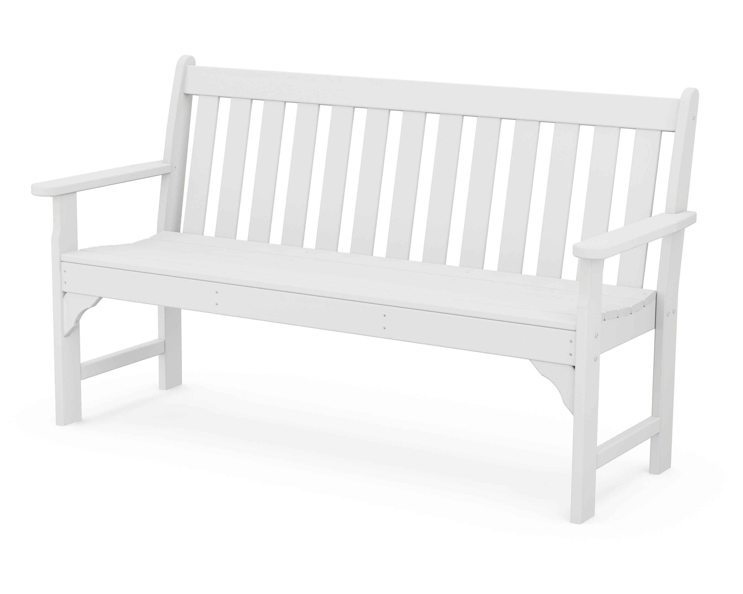Vineyard 60" Bench, White, large