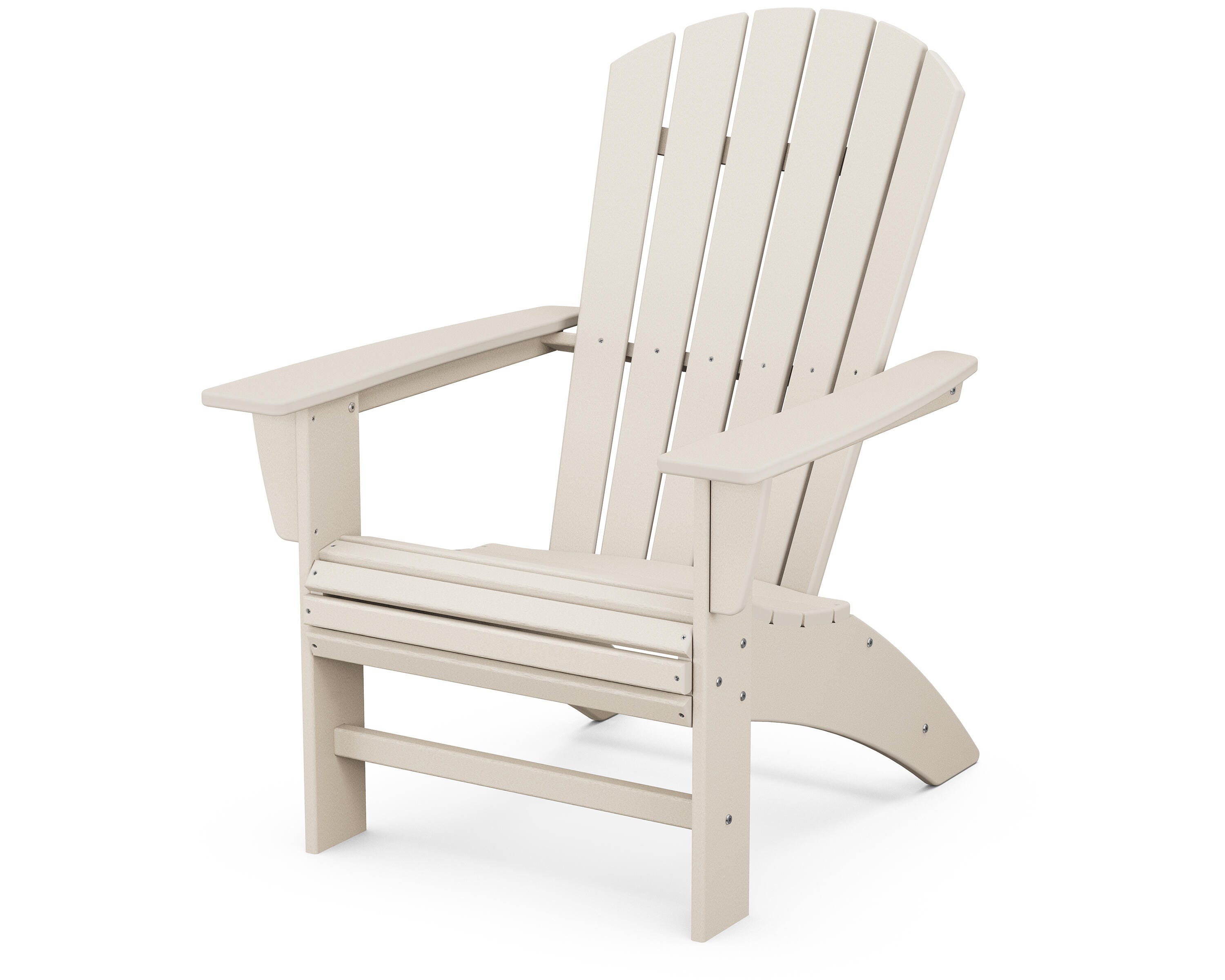 Nautical Curveback Adirondack Chair, Sand, large
