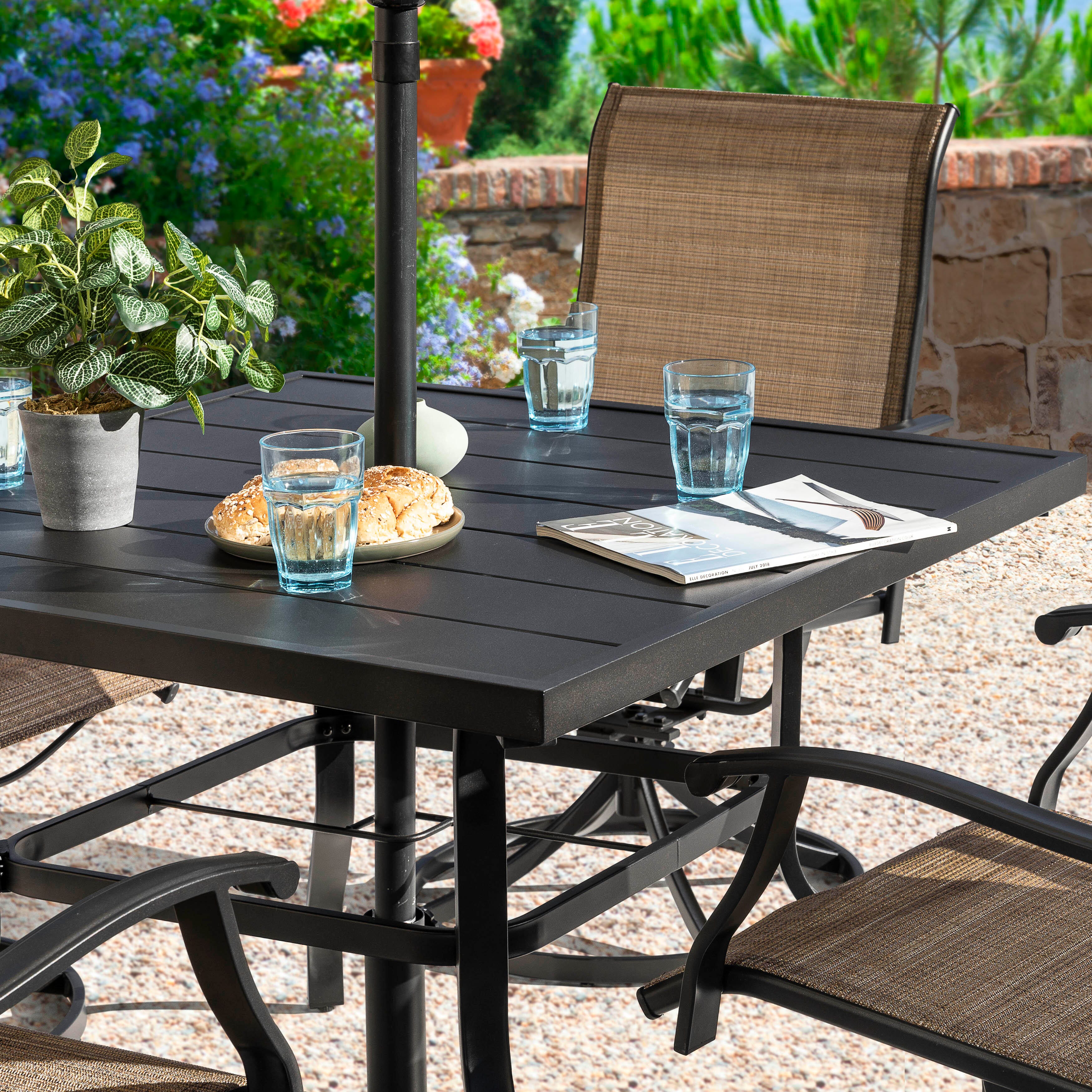 Nuu Garden Outdoor Dining Table with 4 Chairs, , large
